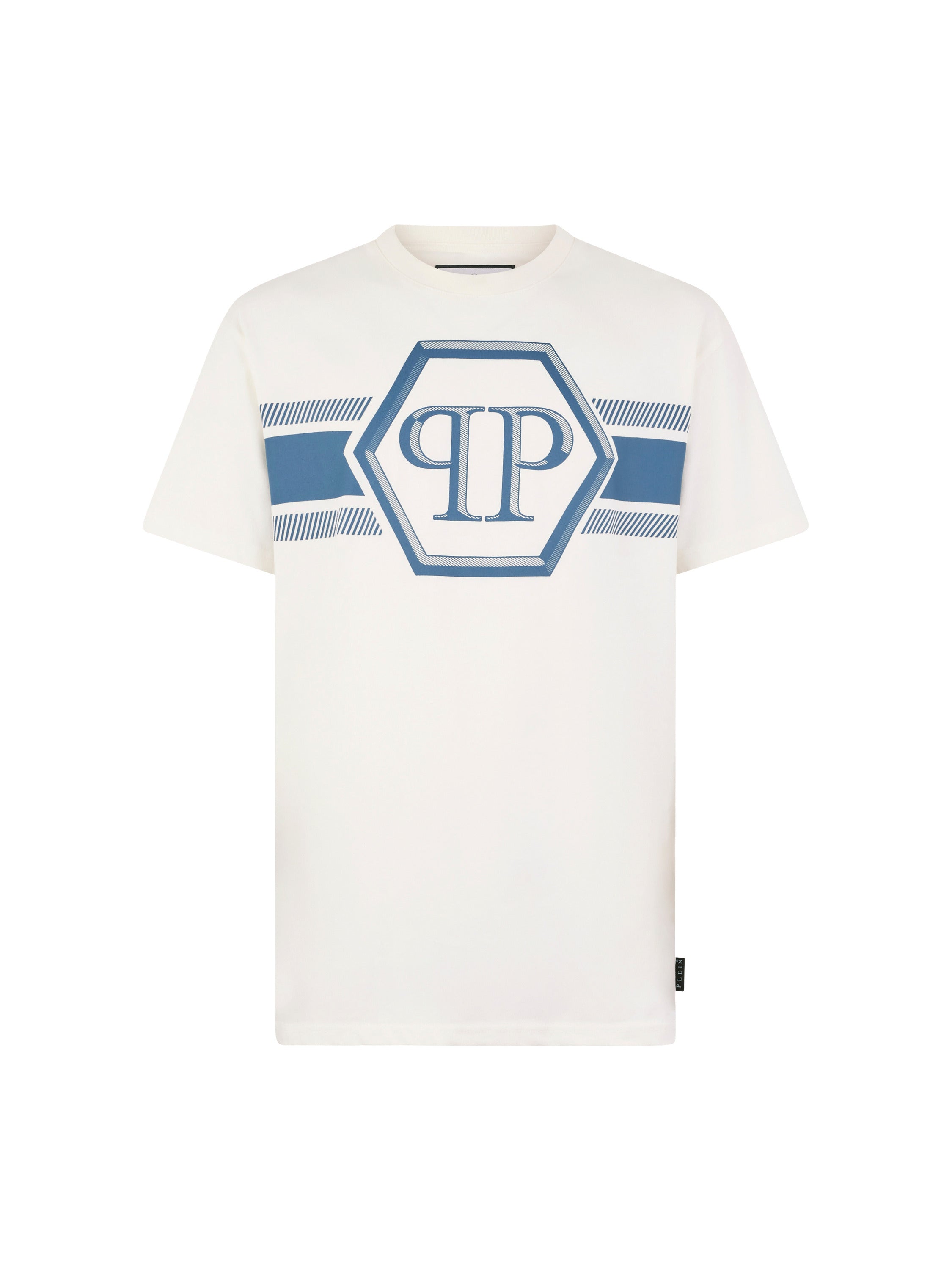 Round Neck T-Shirt Hexagon Line