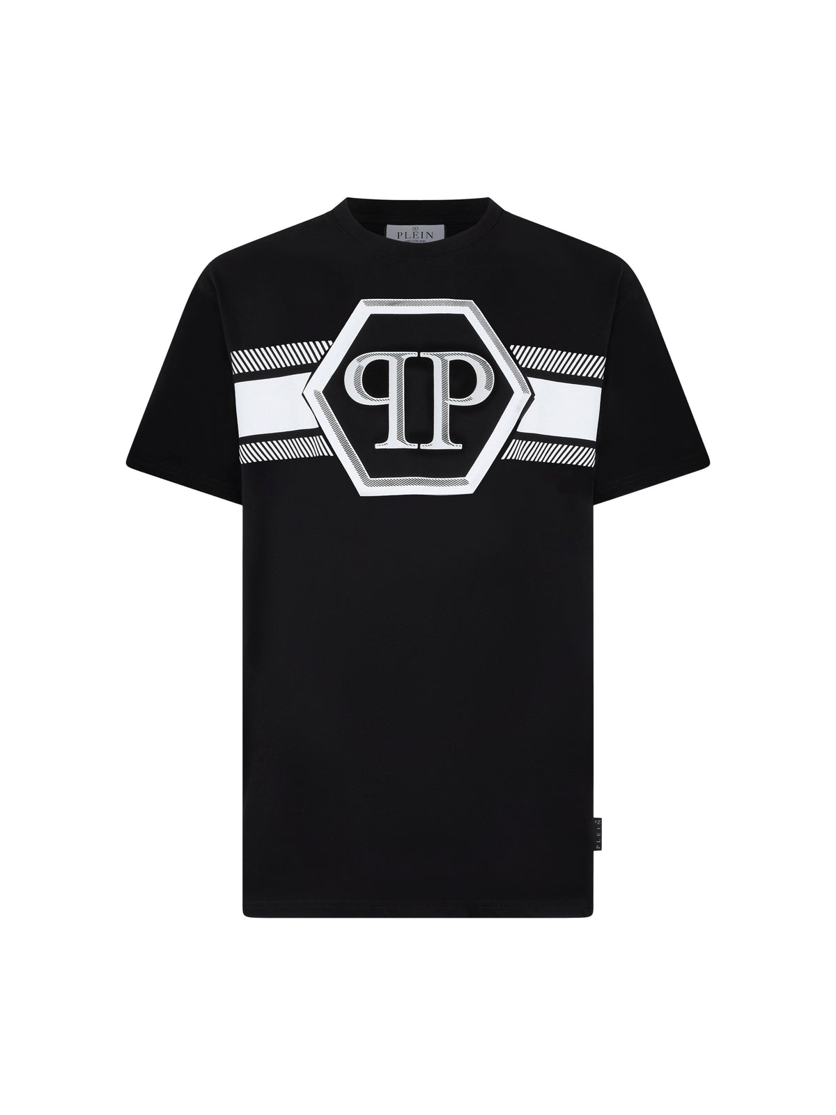 Round Neck T-Shirt Hexagon Line