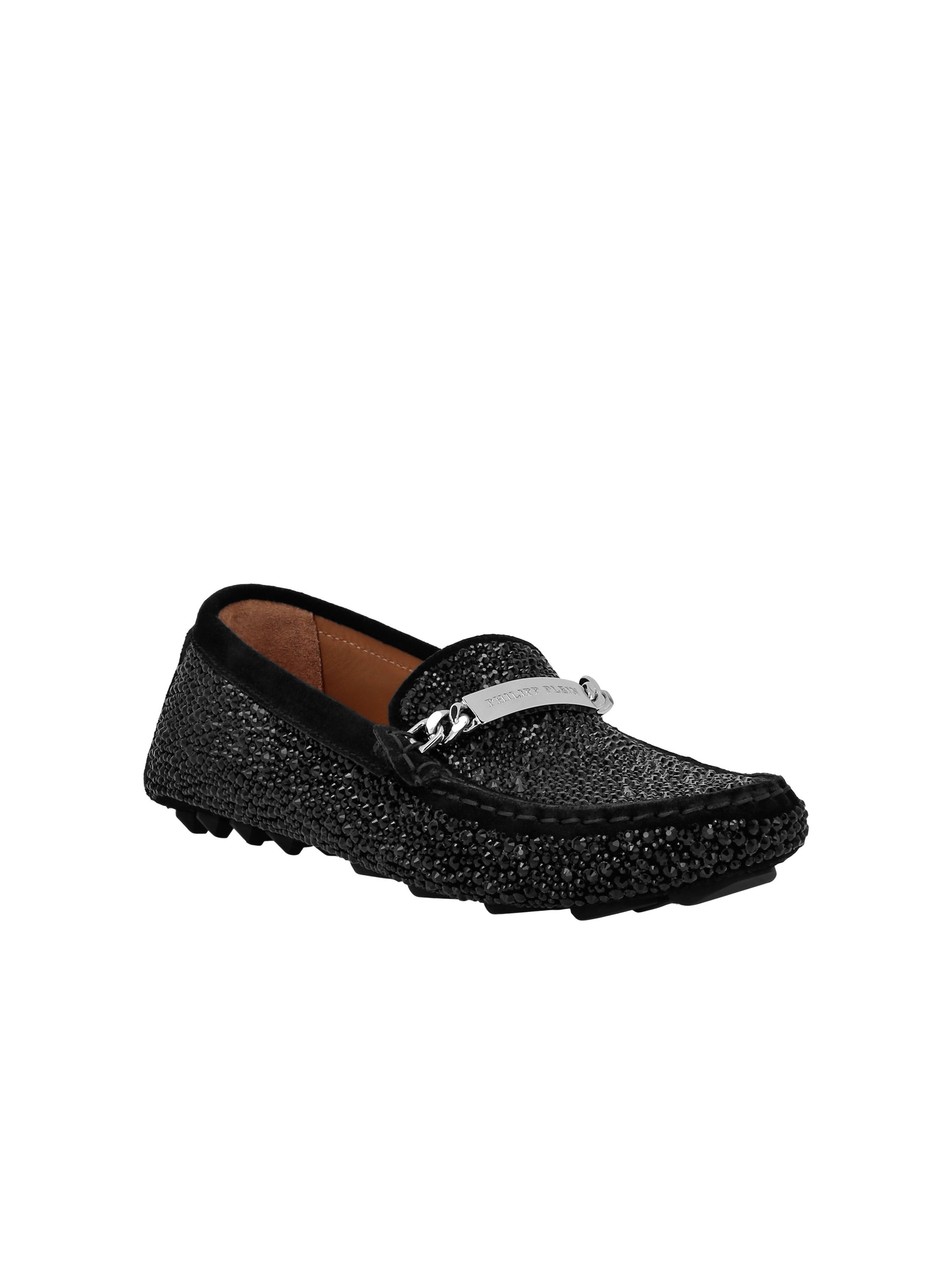 Suede Strass Moccasin