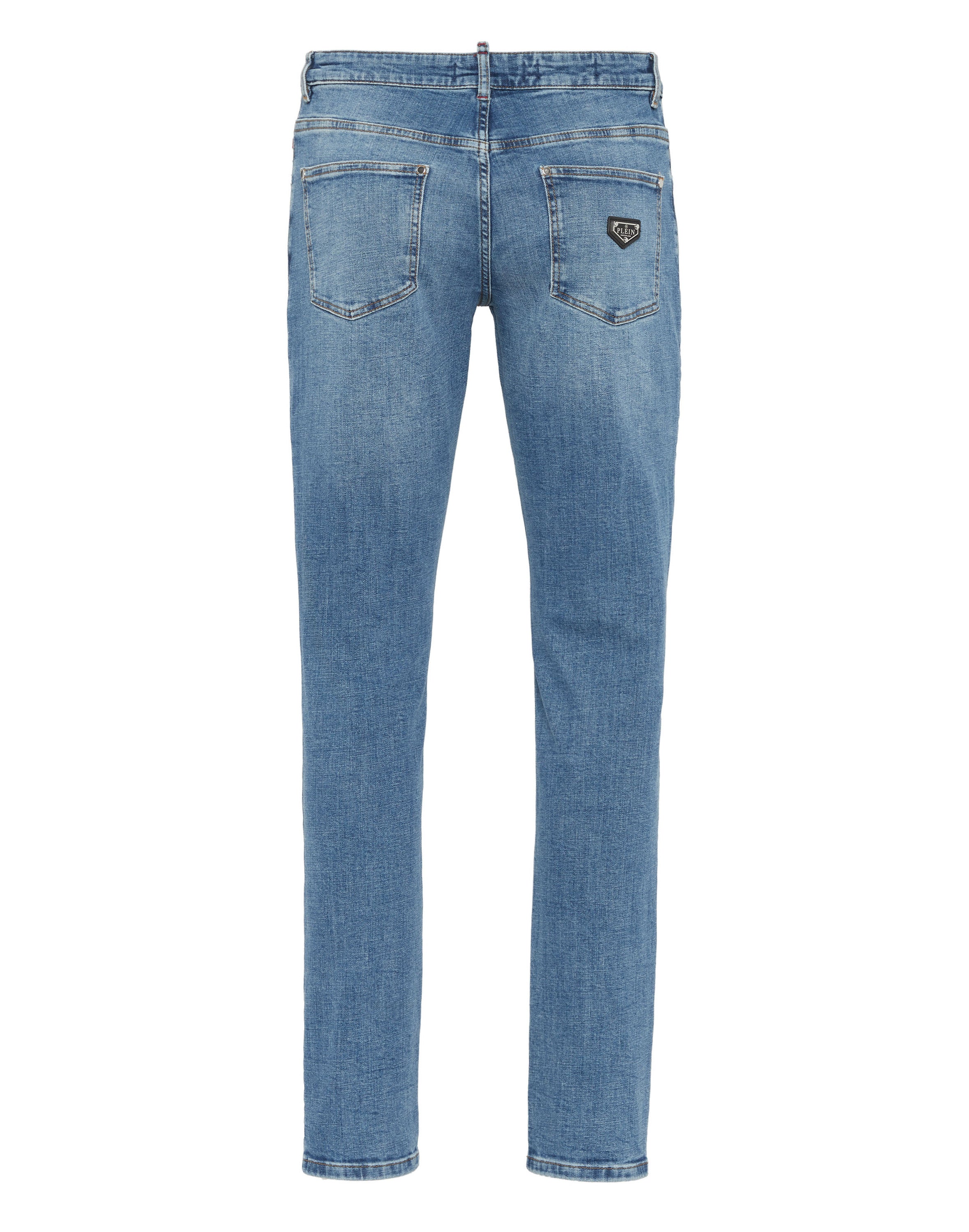 Destroyed Super Straight Cut Jeans