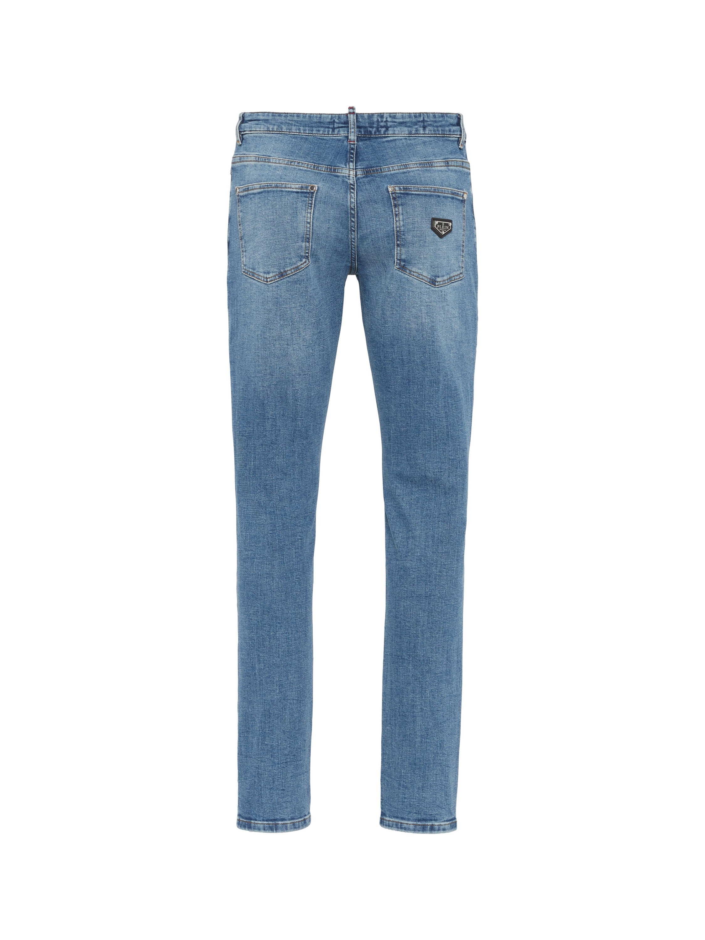 Destroyed Super Straight Cut Jeans