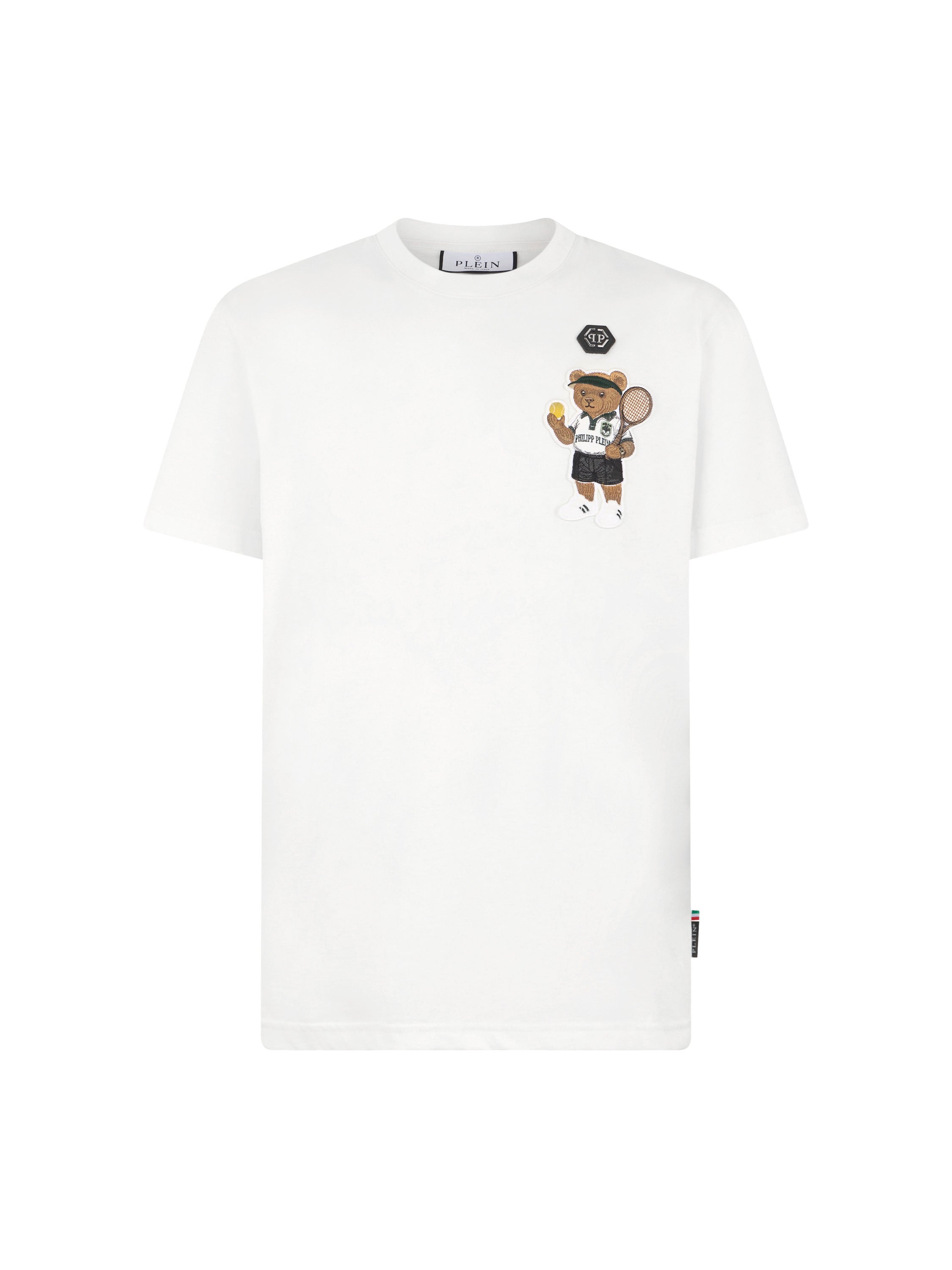 Round Neck T-Shirt Teddy Tennis Patch