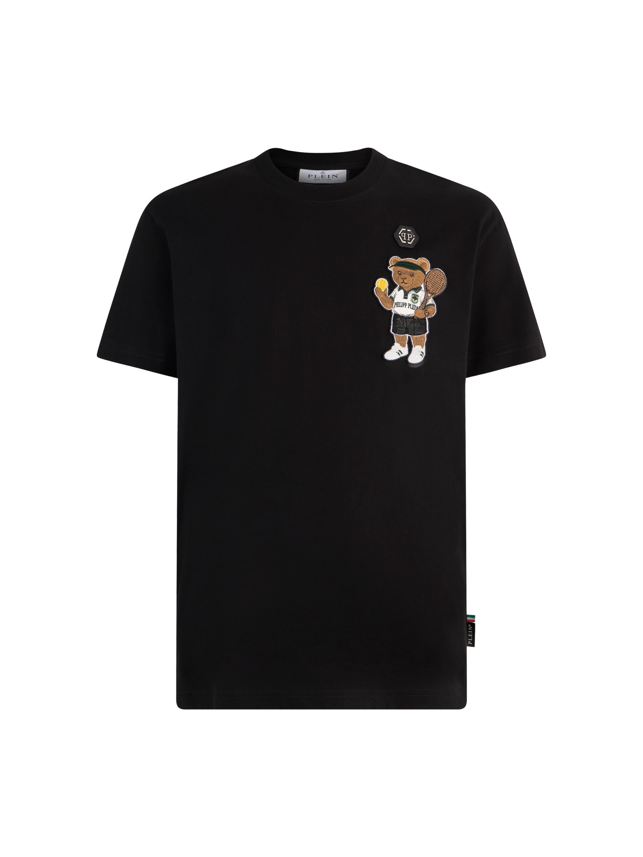 Round Neck T-Shirt Teddy Tennis Patch