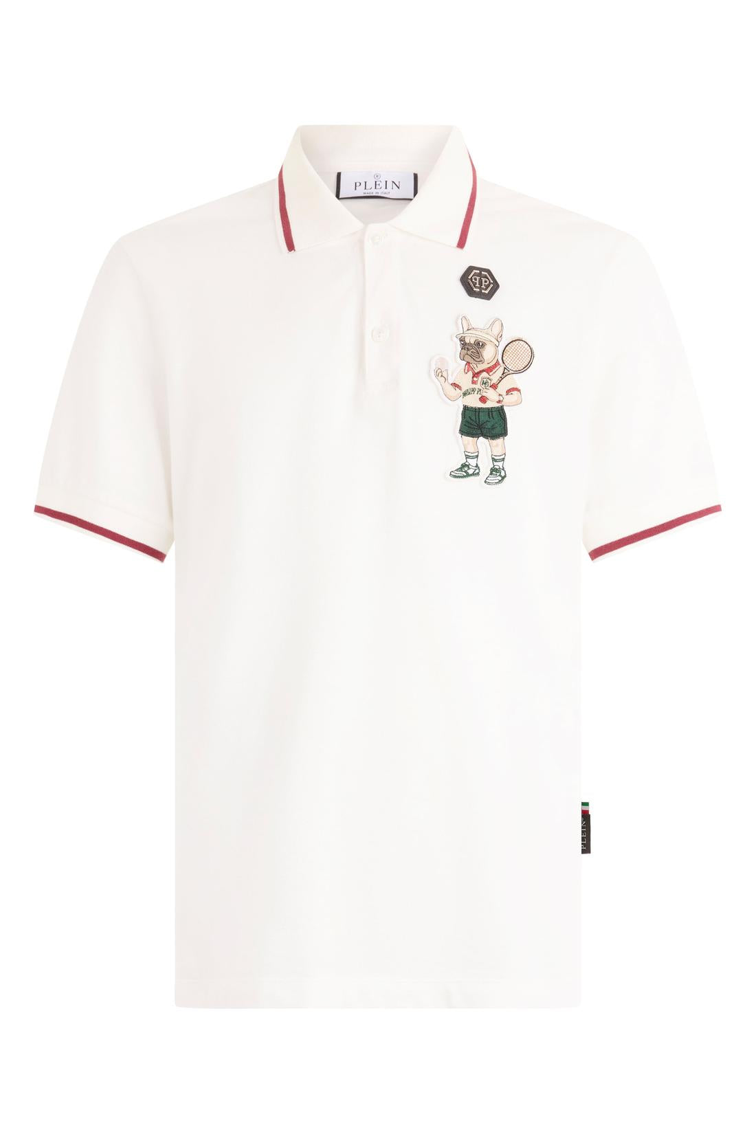 Philipp Plein Polo T-Shirt New York Tennis Patch, Shirts