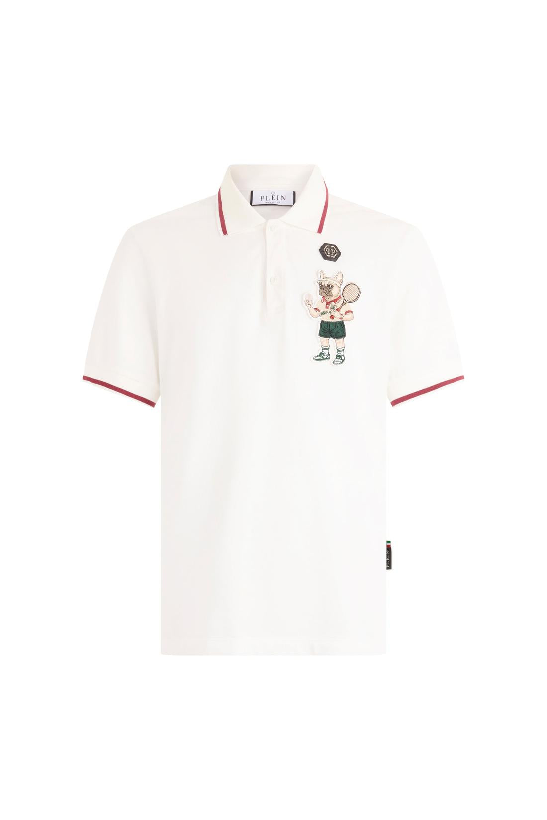 Philipp Plein Polo T-Shirt New York Tennis Patch, Shirts
