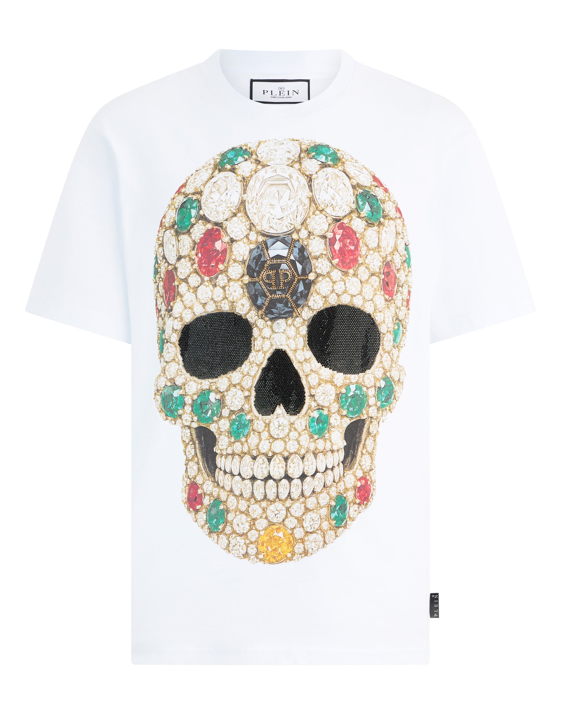 Round Neck T-Shirt Skull Stones