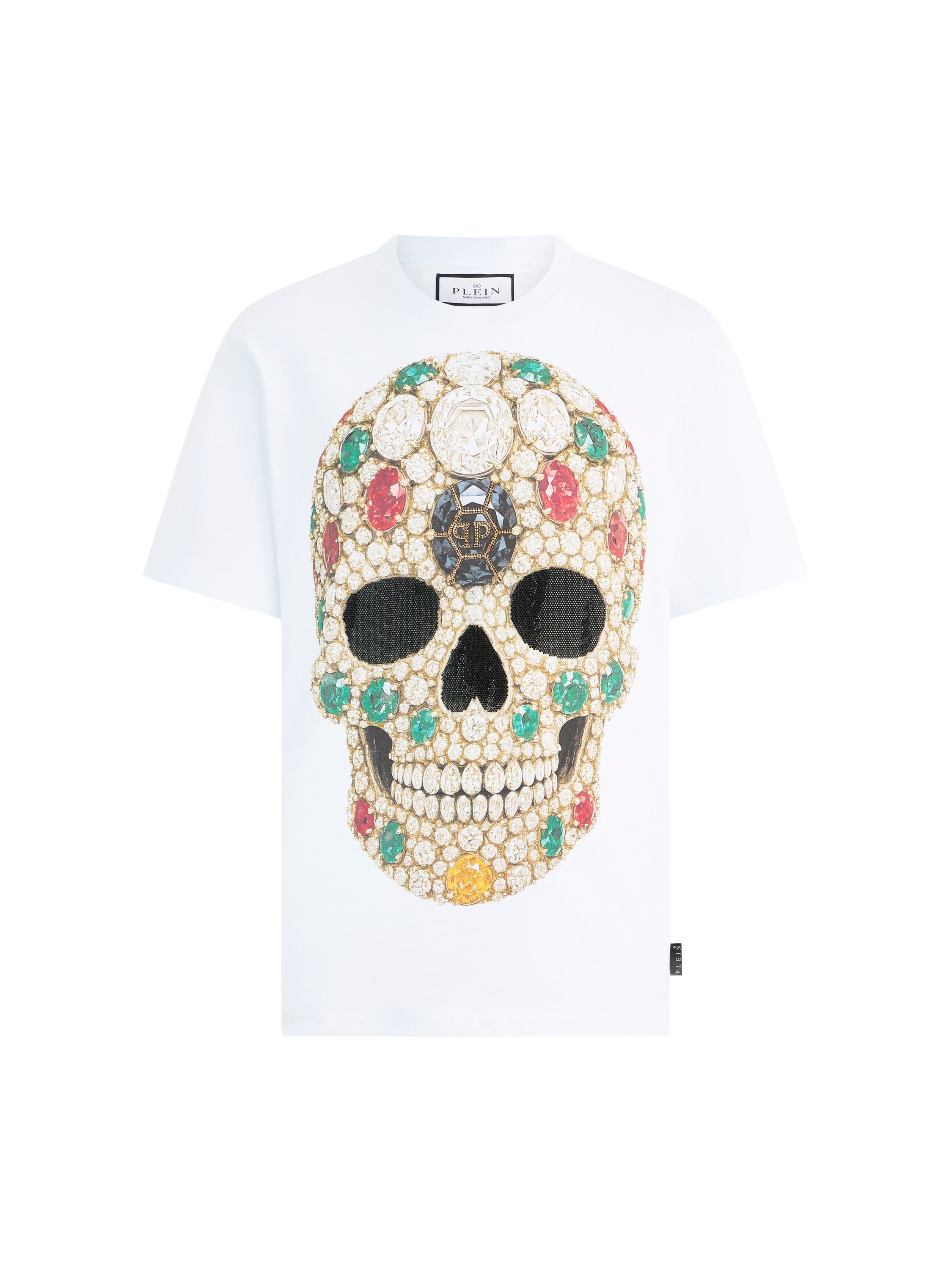 Round Neck T-Shirt Skull Stones