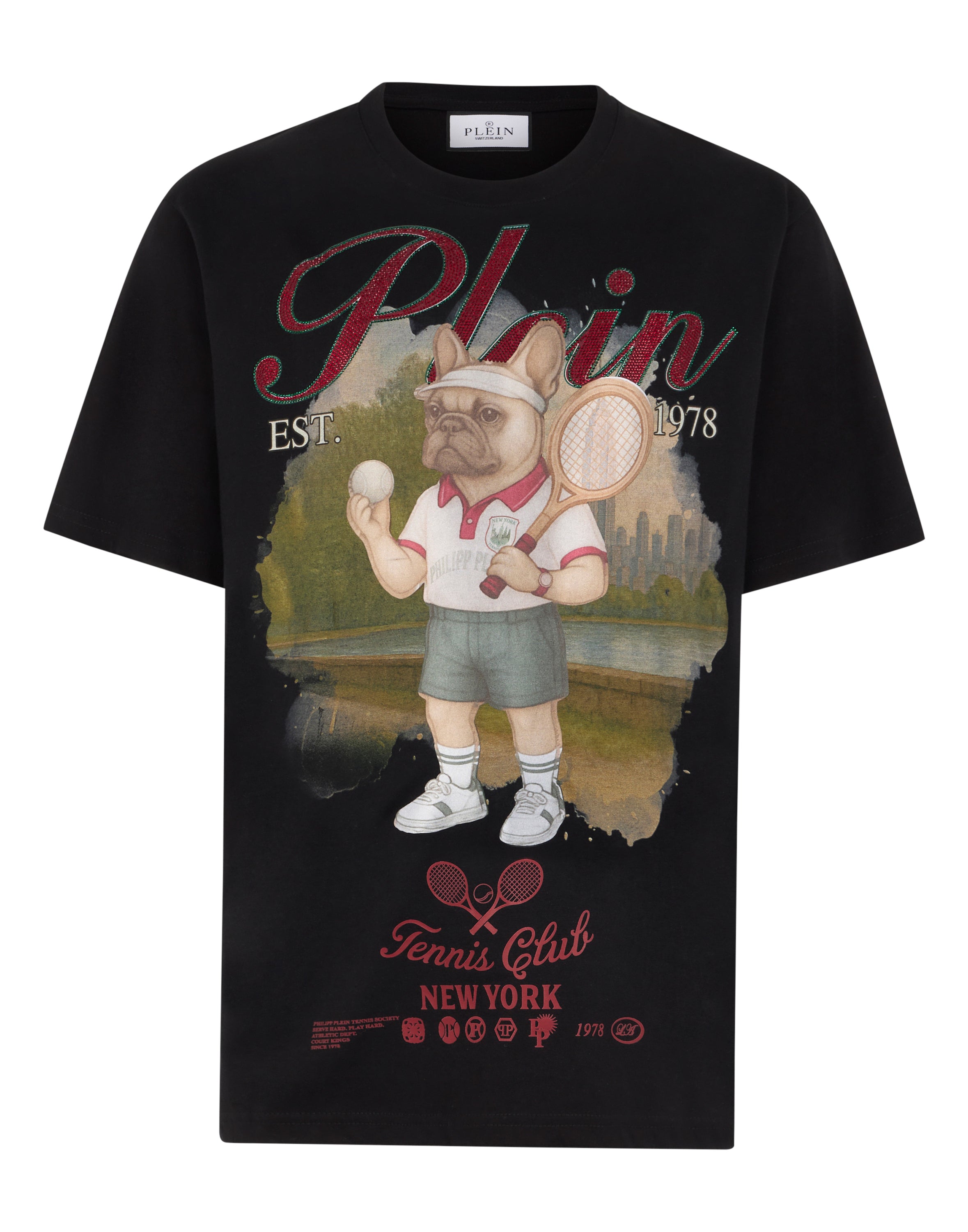 Round Neck T-Shirt Bulldog Tennis Club