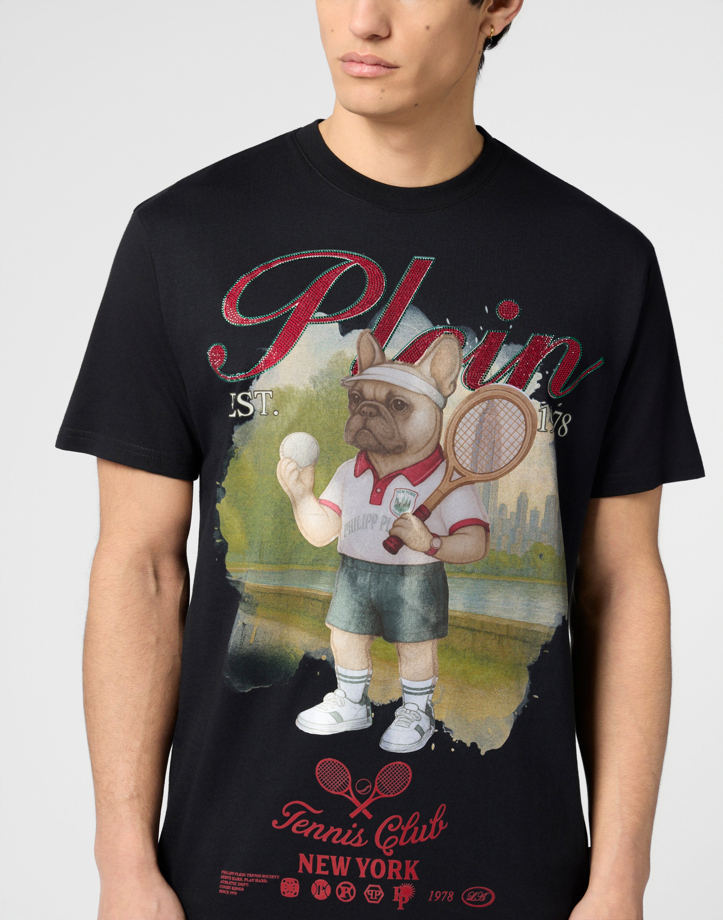 Round Neck T-Shirt Bulldog Tennis Club
