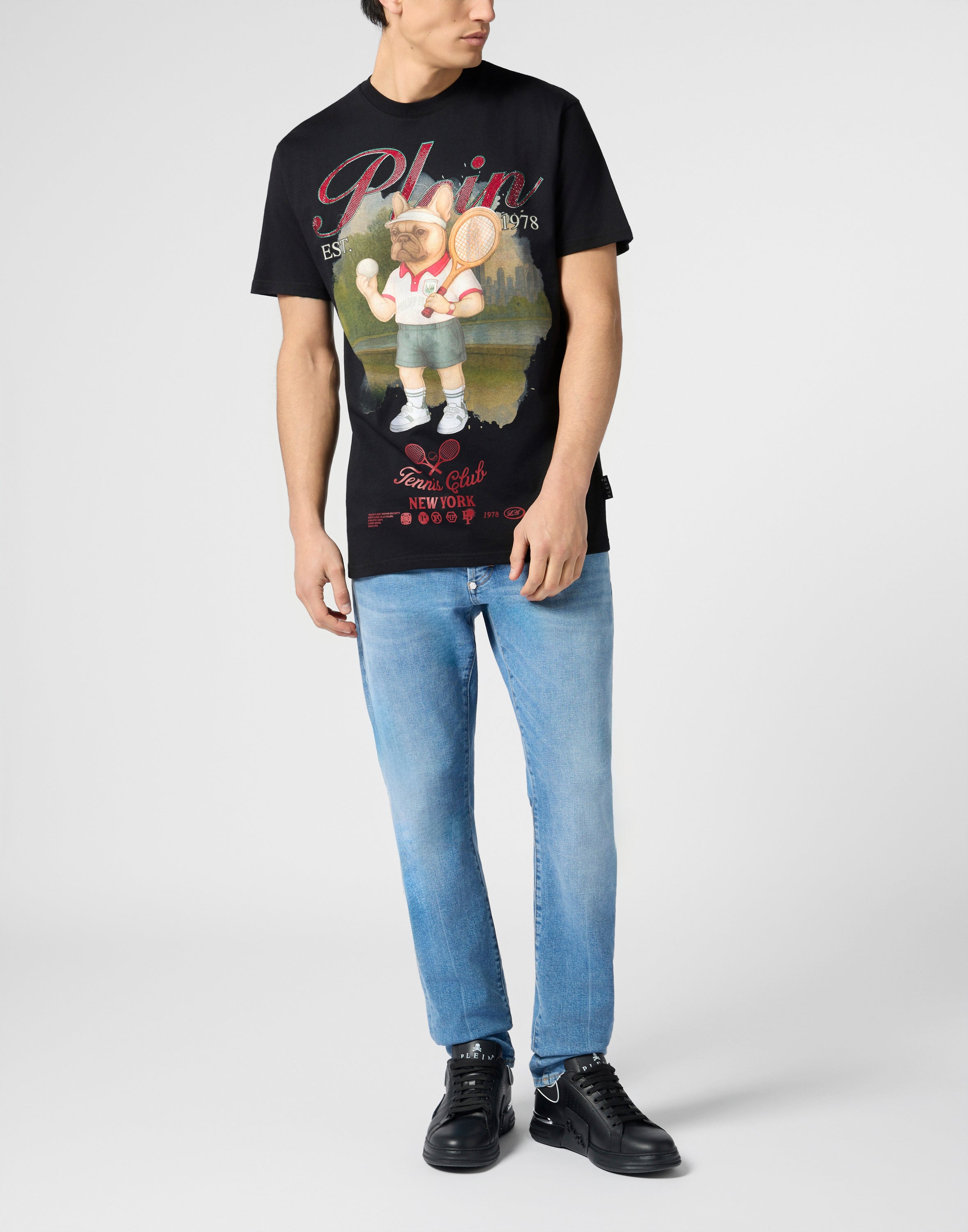Round Neck T-Shirt Bulldog Tennis Club