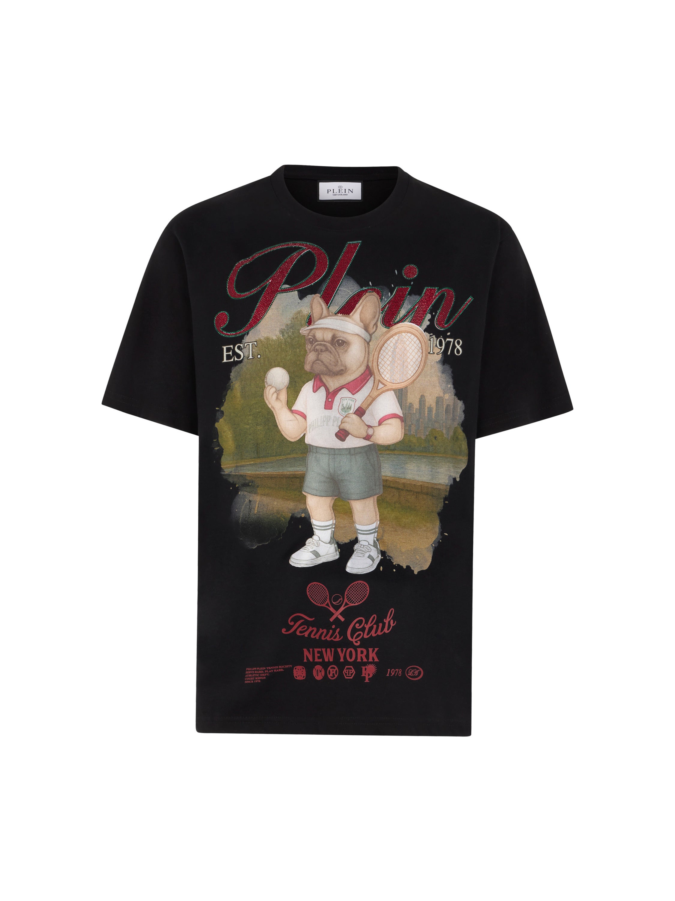 Round Neck T-Shirt Bulldog Tennis Club