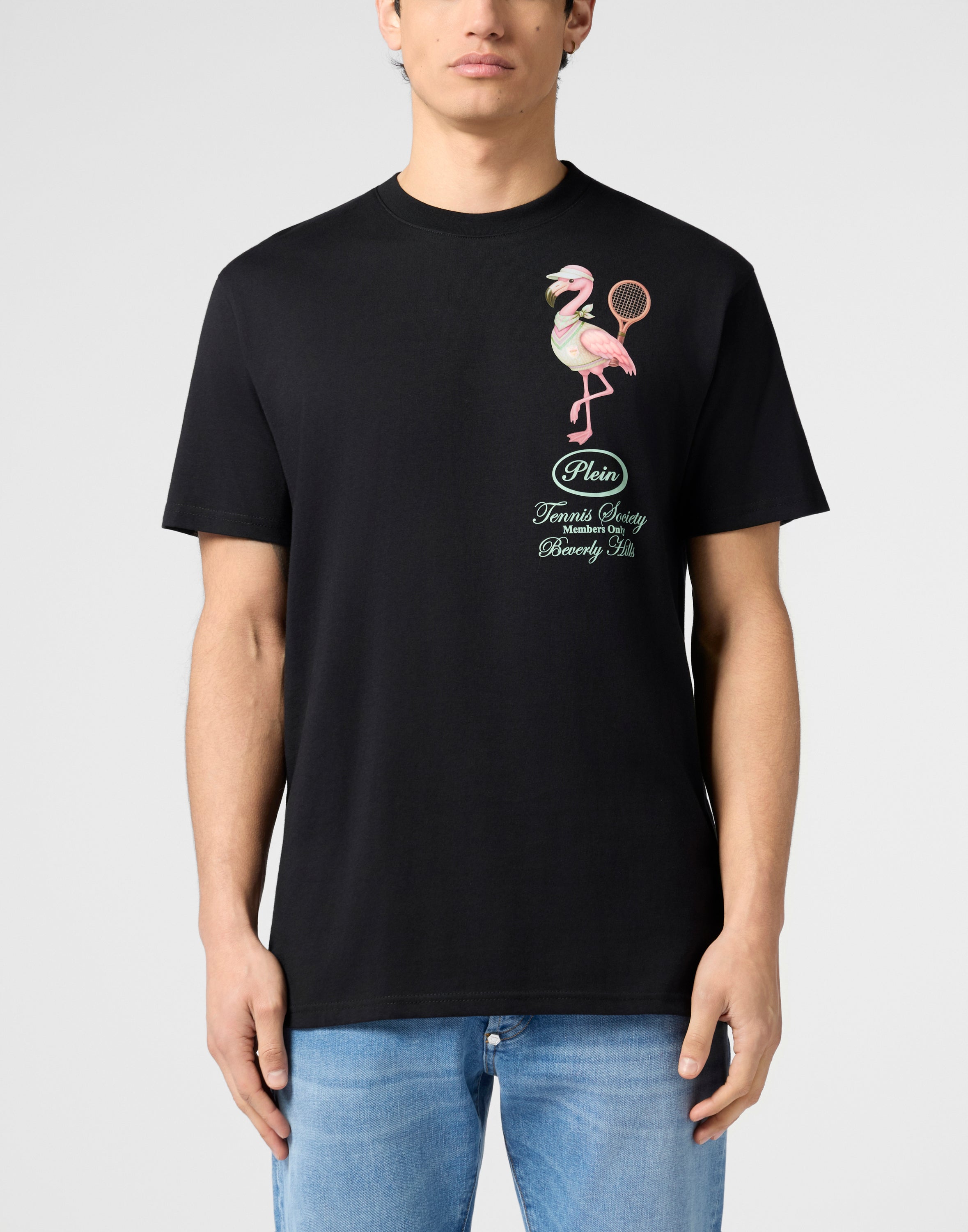 Round Neck T-Shirt Flamingo Tennis Society