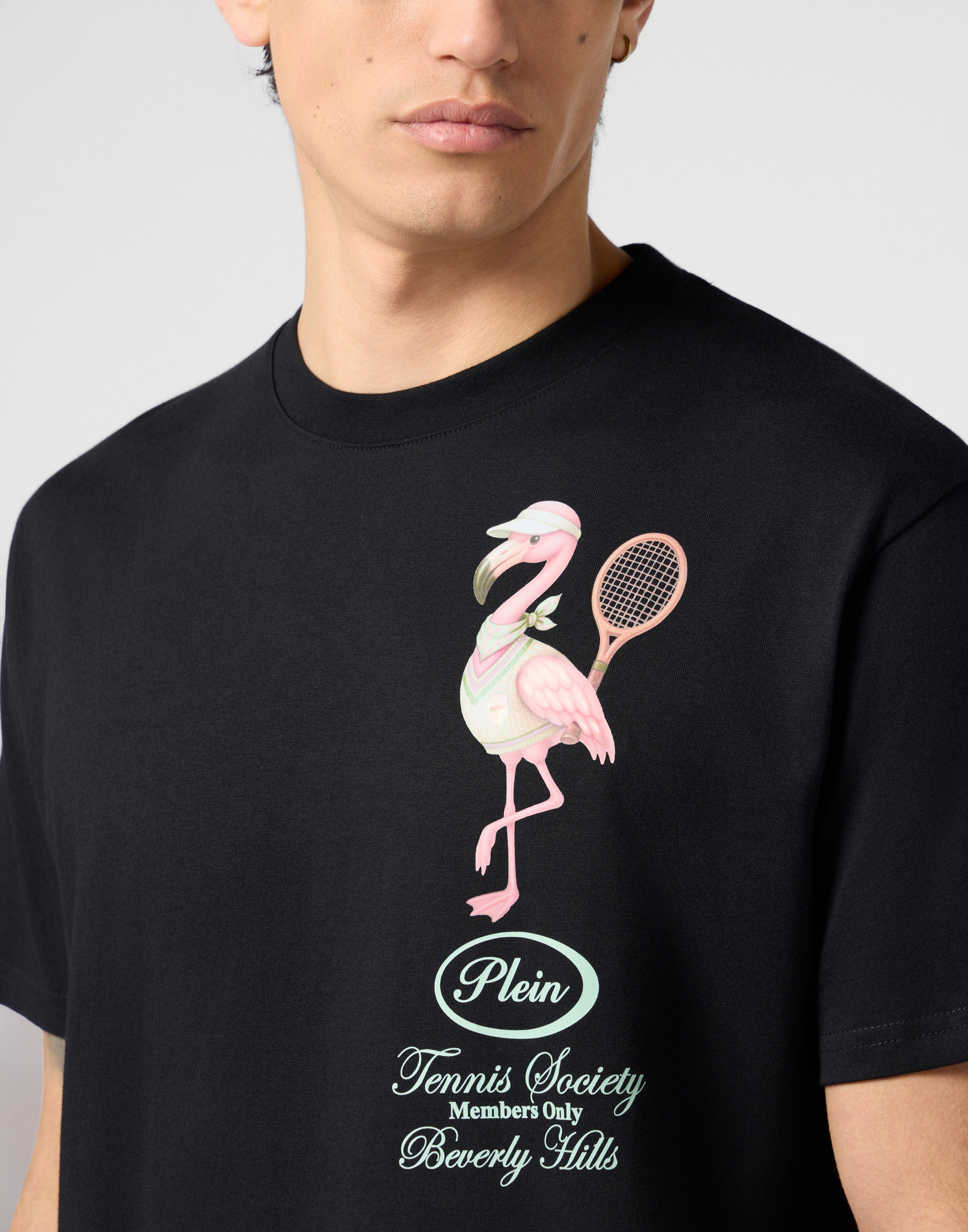 Round Neck T-Shirt Flamingo Tennis Society