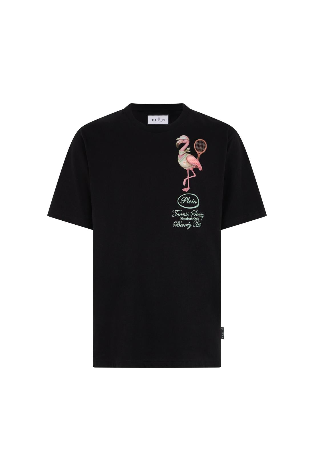 Philipp Plein Round Neck T-Shirt Flamingo Tennis Society, Shirts
