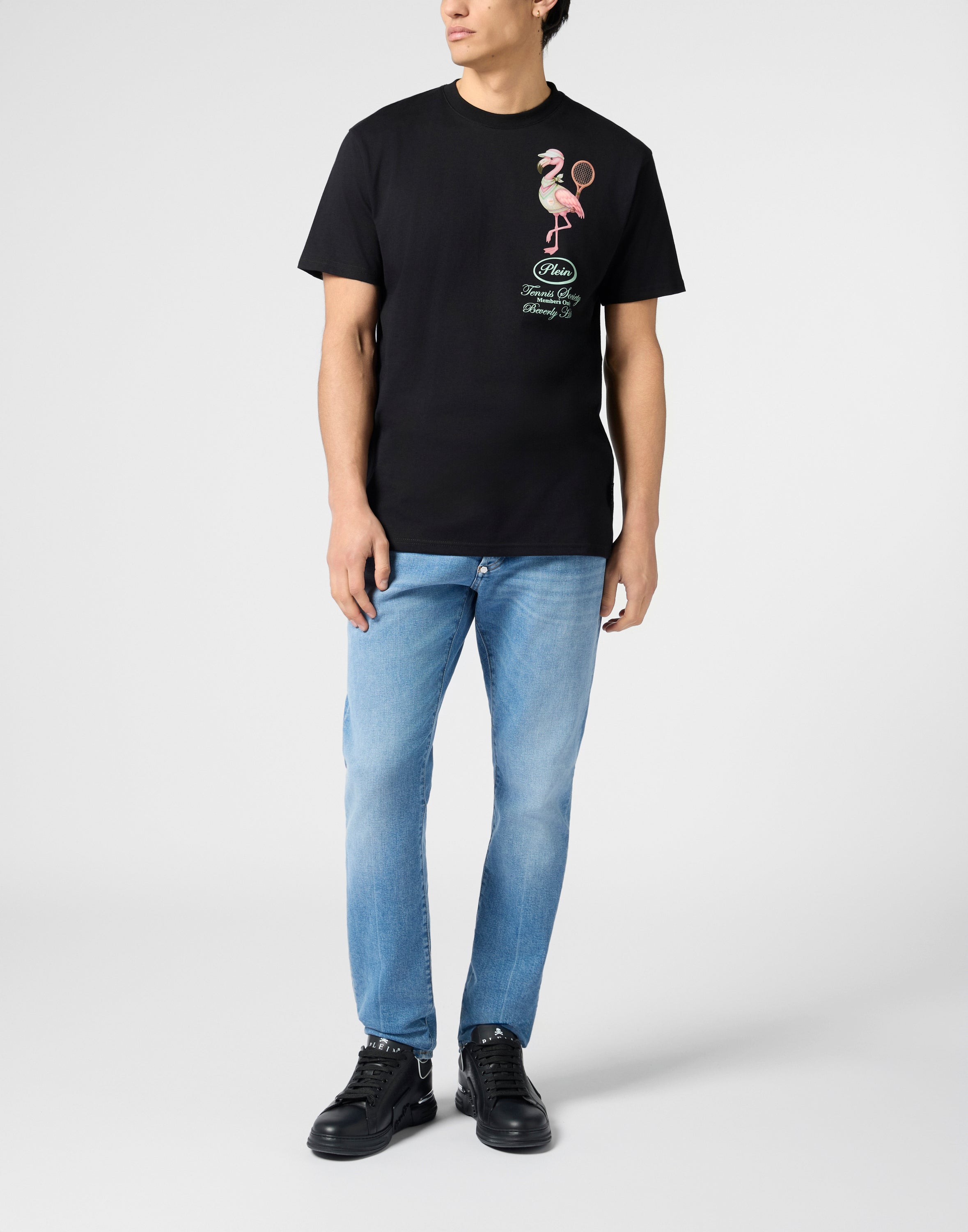 Round Neck T-Shirt Flamingo Tennis Society
