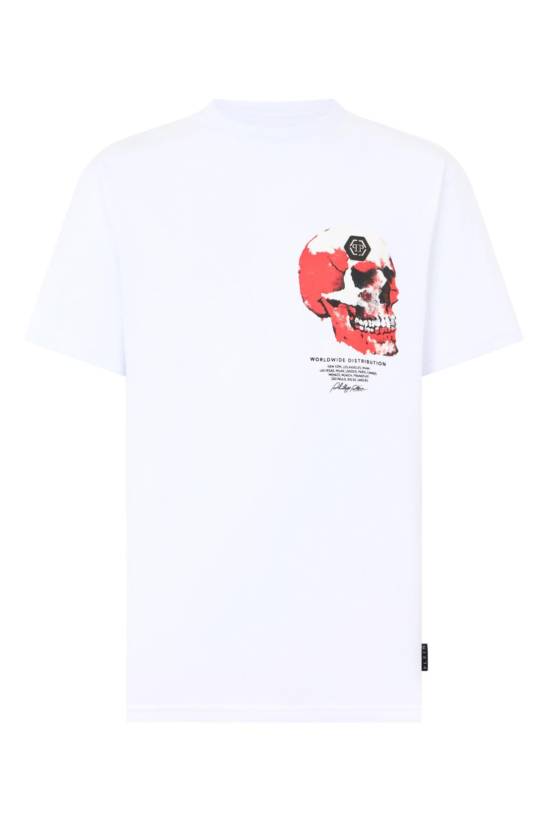 Philipp Plein Roundneck T-Shirt Puffy Red Skull Skull, Shirts