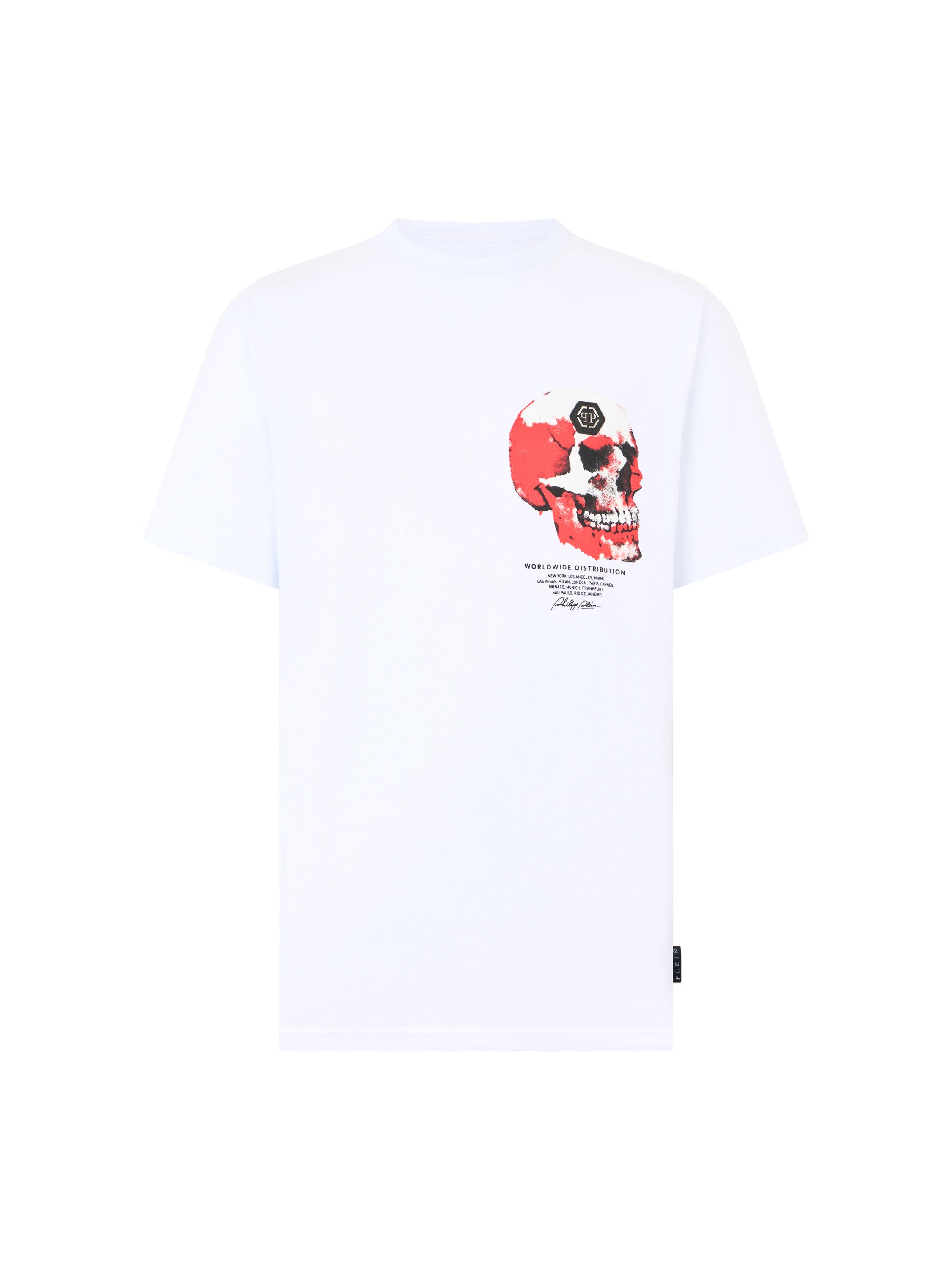 Roundneck T-Shirt Puffy Red Skull Skull