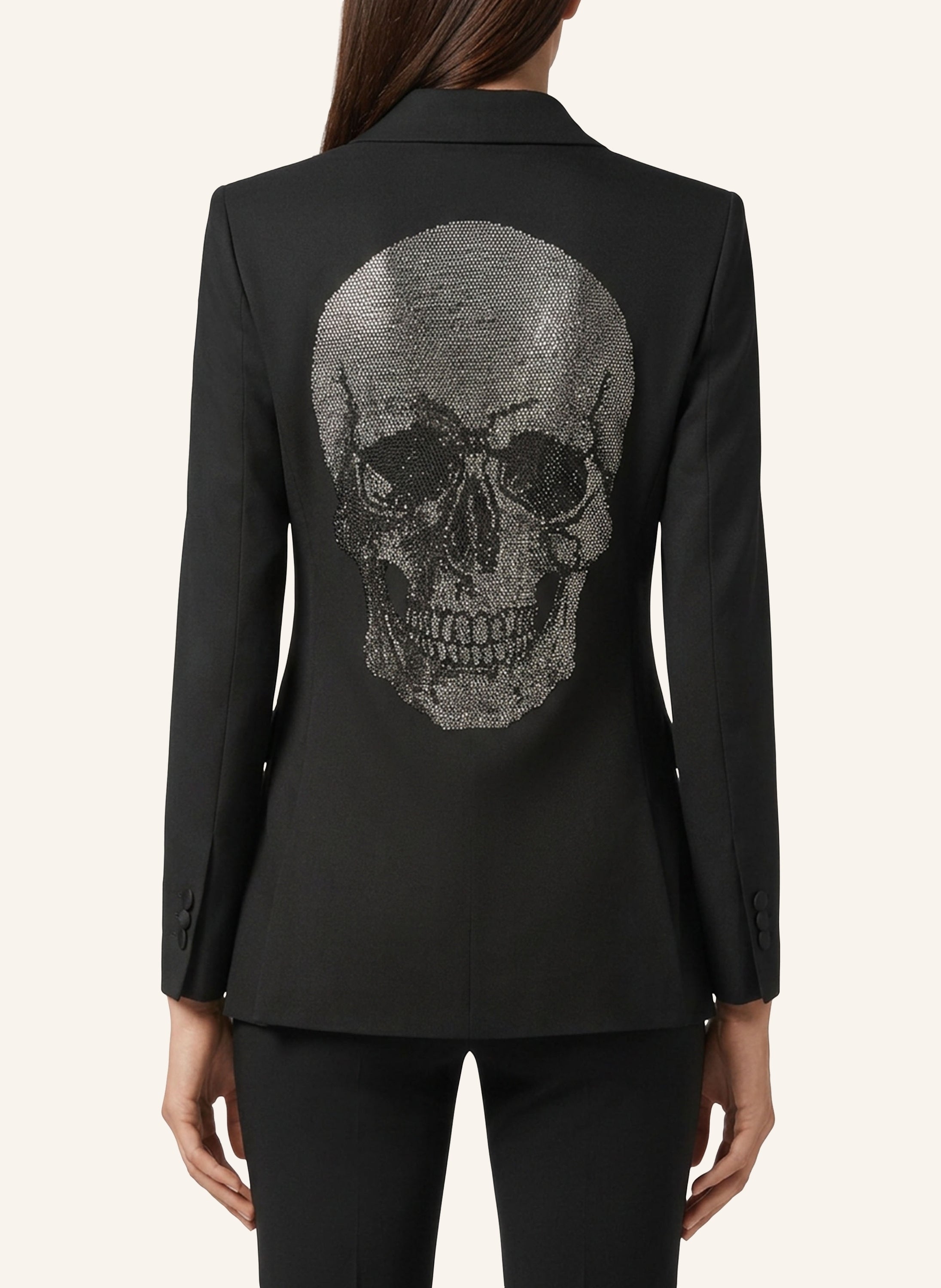 Single Breasted Fit Blazer Skull