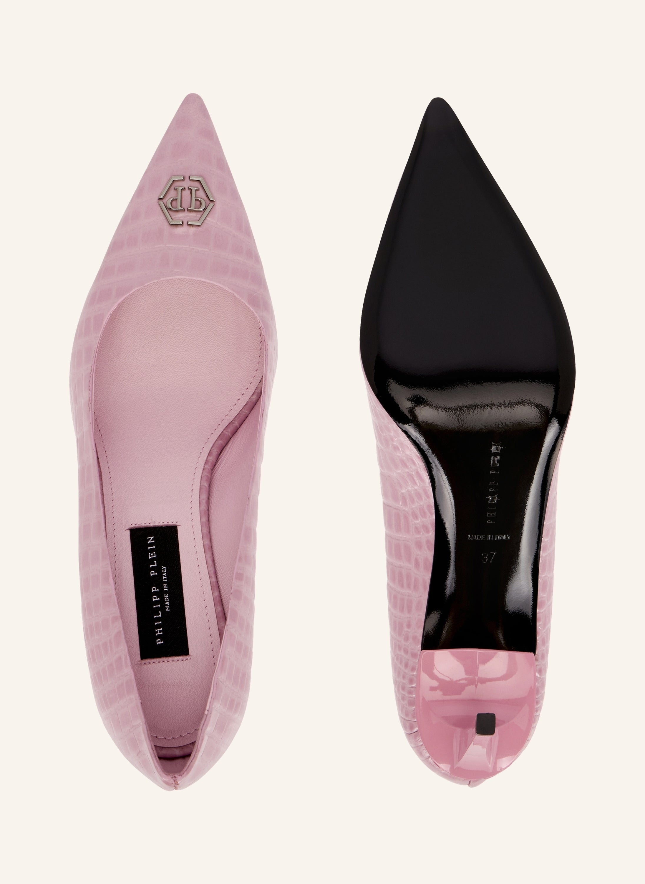 Cocco Print Decolette Mid Heels Hexagon 9