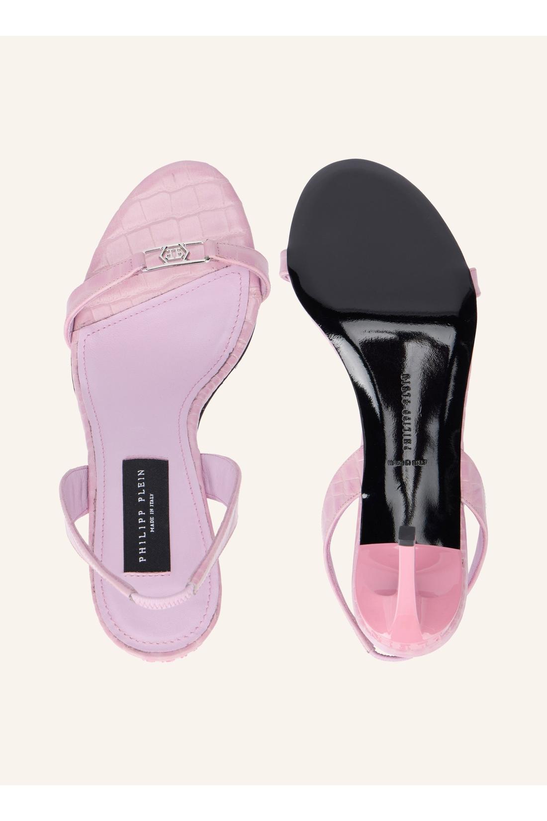 Philipp Plein High Heels Sandals Hexagon 9, Schuhe