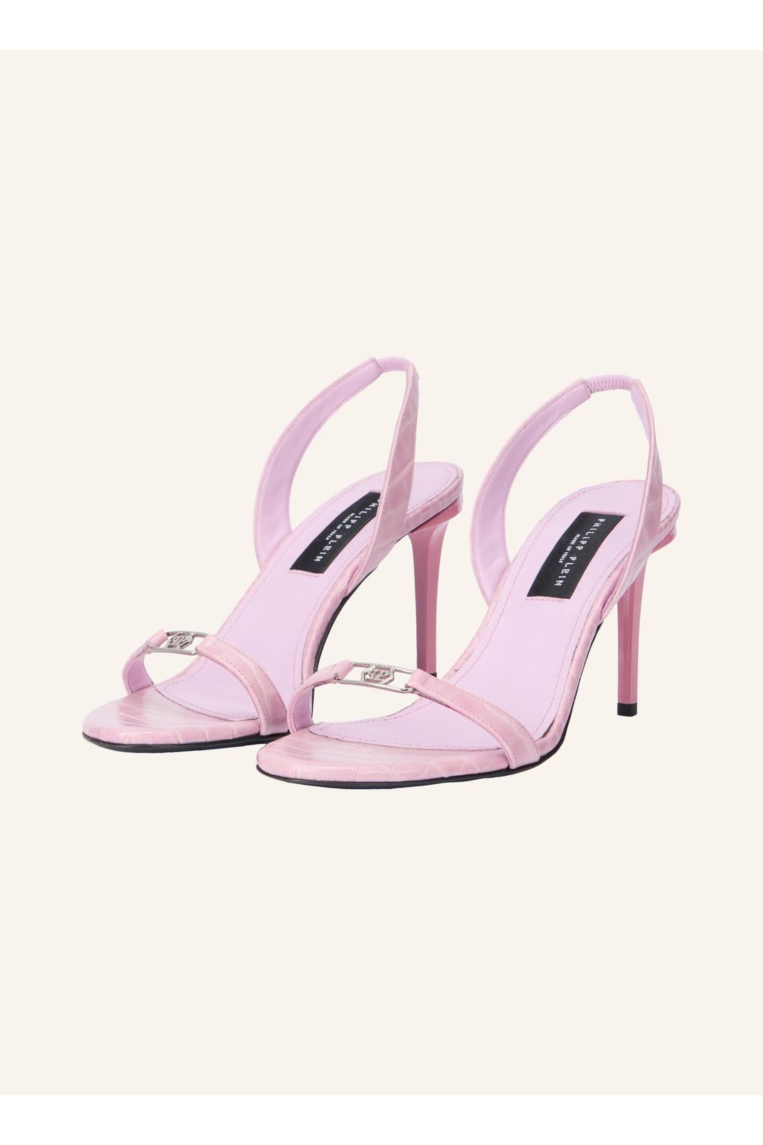 Philipp Plein High Heels Sandals Hexagon 9, Schuhe