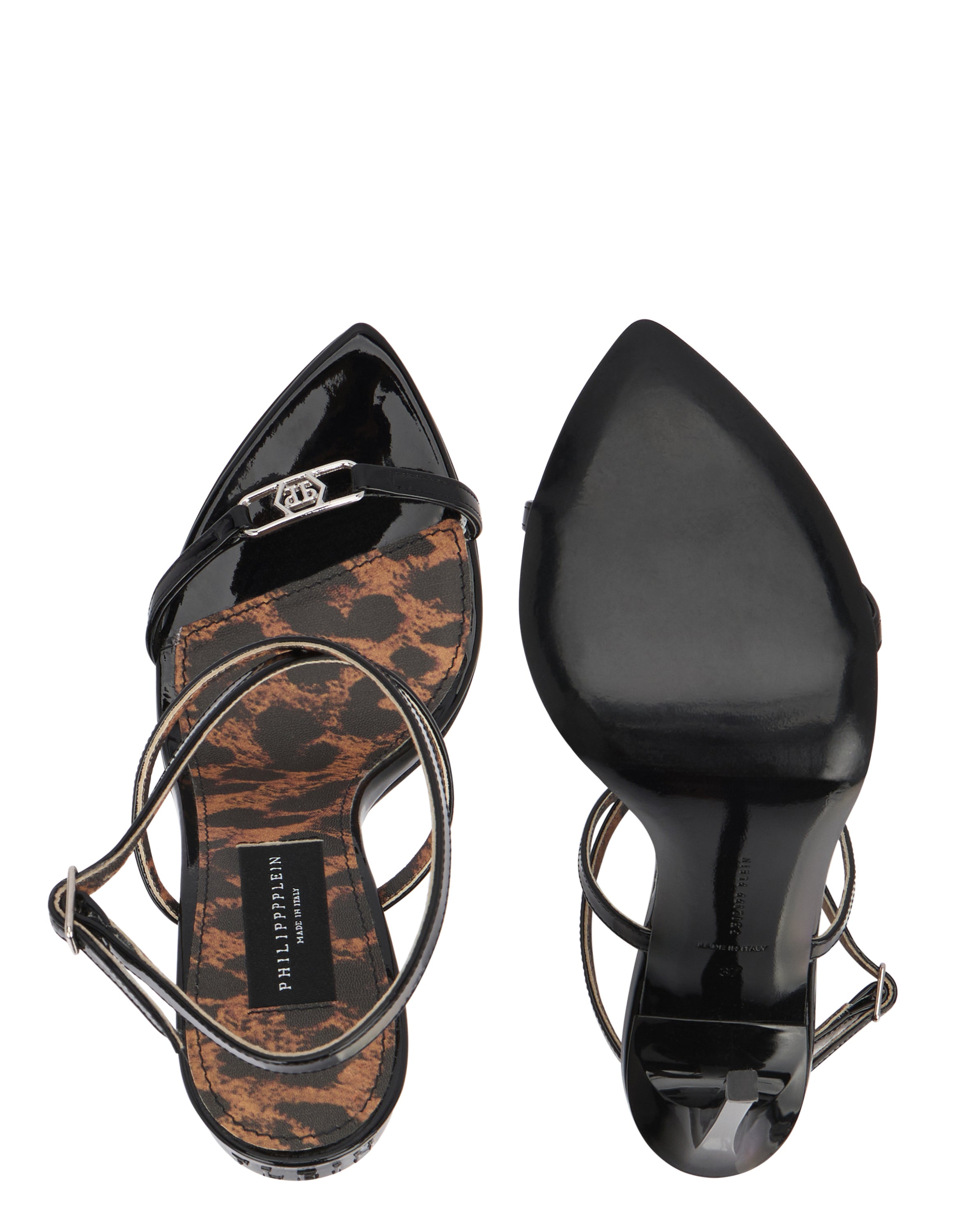 Leather Sandals High Heels
