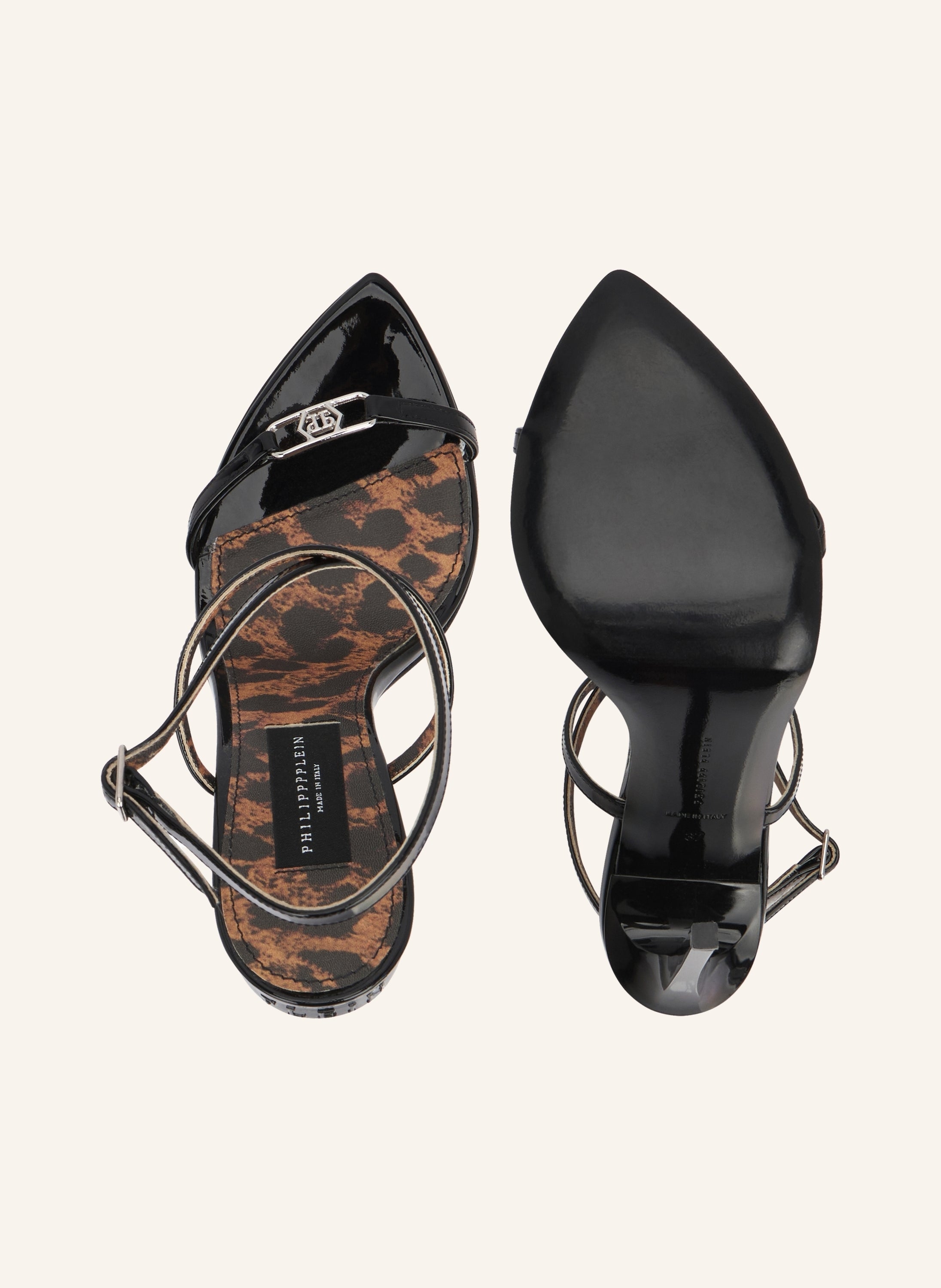 Leather Sandals High Heels