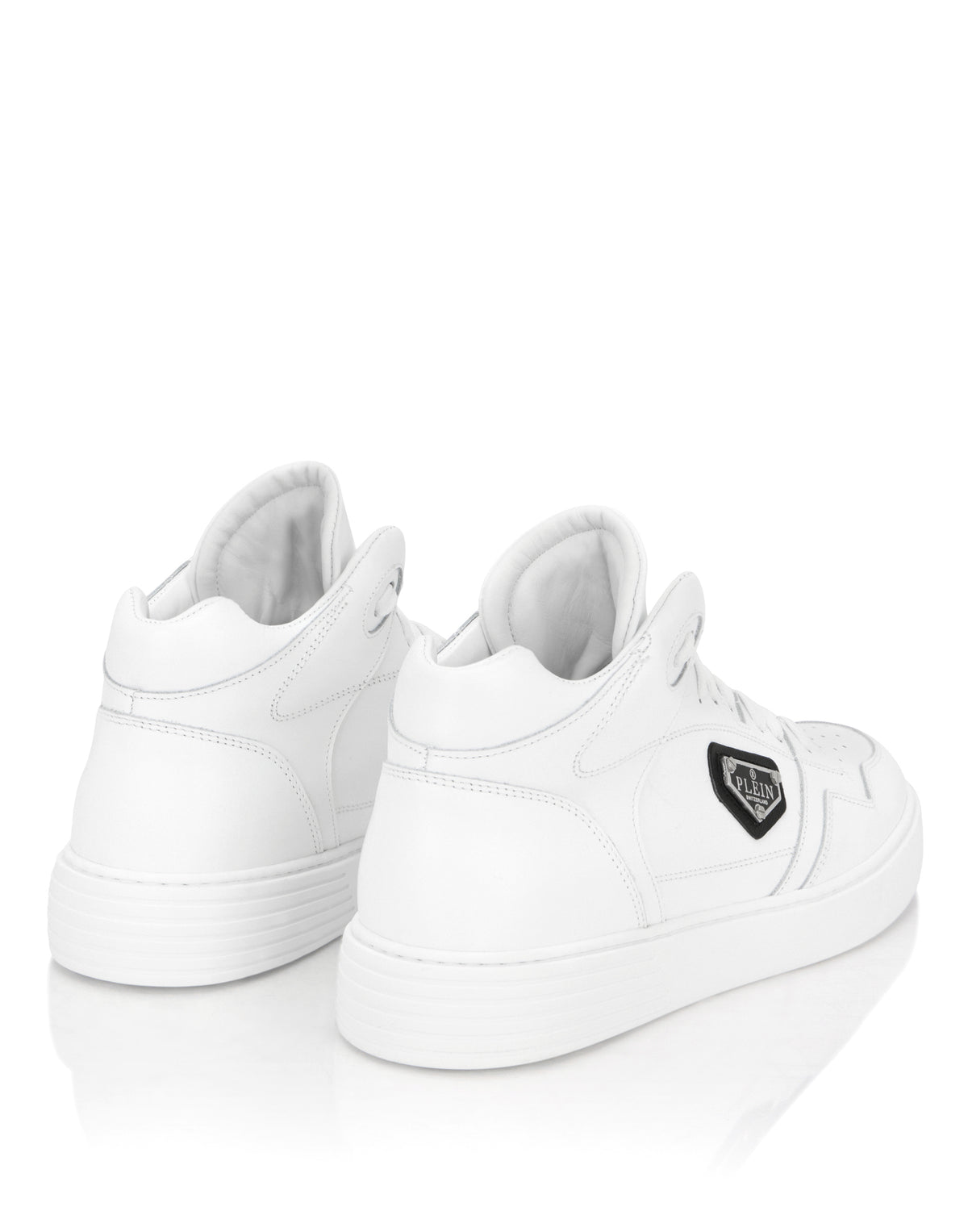 Nappa Leather Mid Top Sneakers