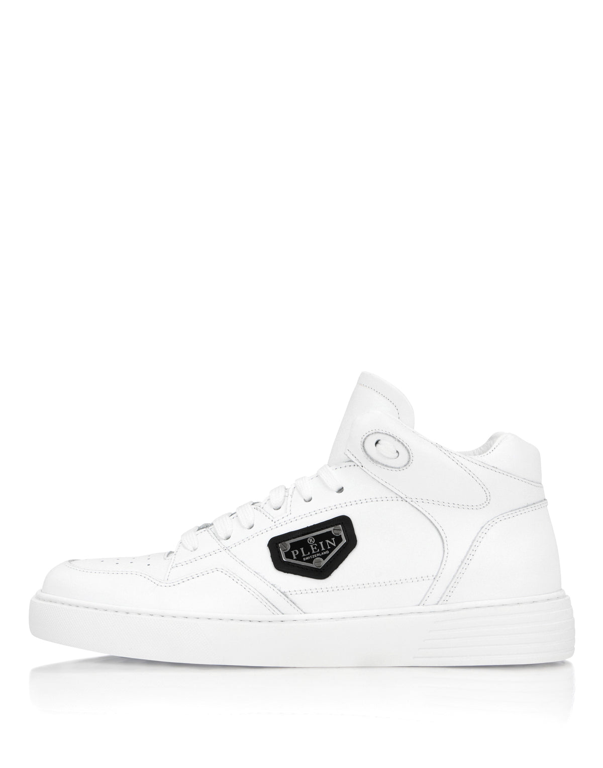 Nappa Leather Mid Top Sneakers