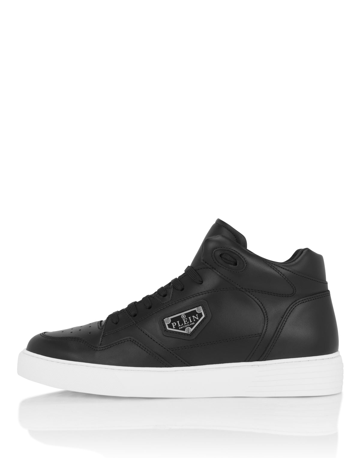 Nappa Leather Mid Top Sneakers