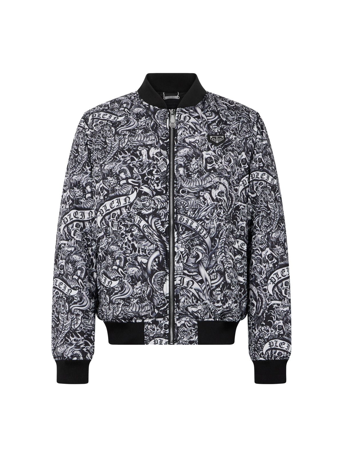 Nylon Bomber All-Over Tattoo