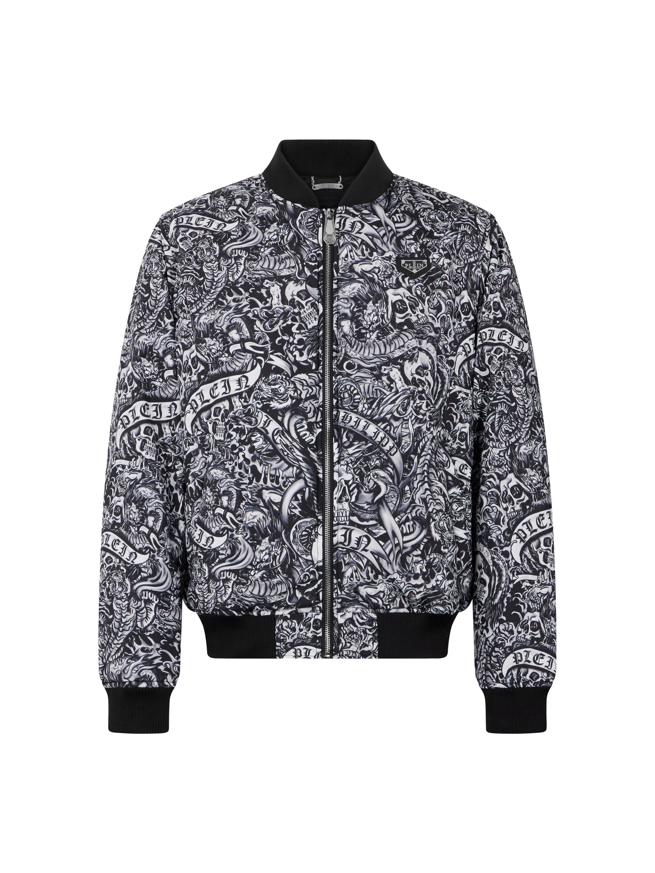 Nylon Bomber All-Over Tattoo