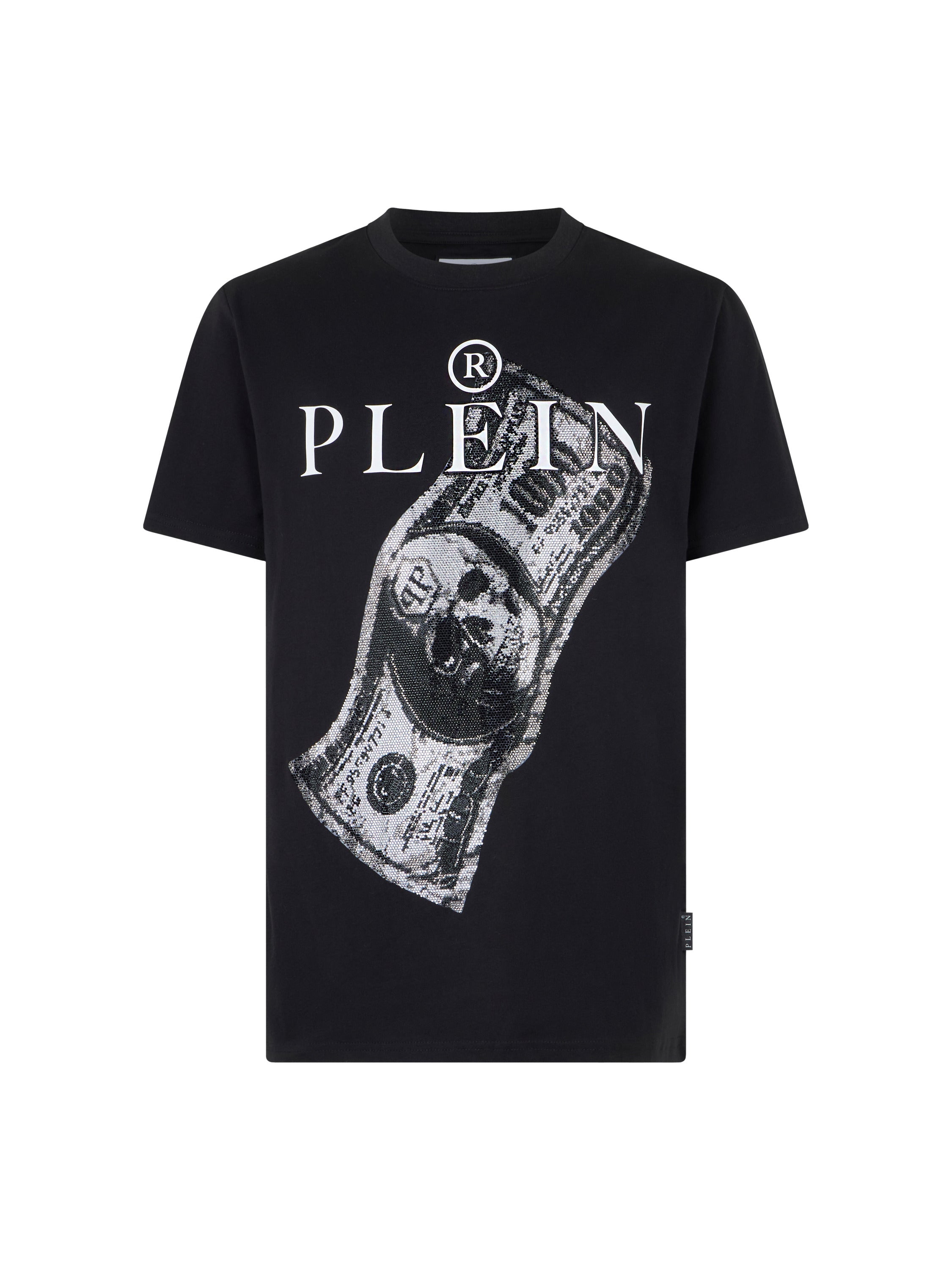 Jersey T-Shirt Skull Strass