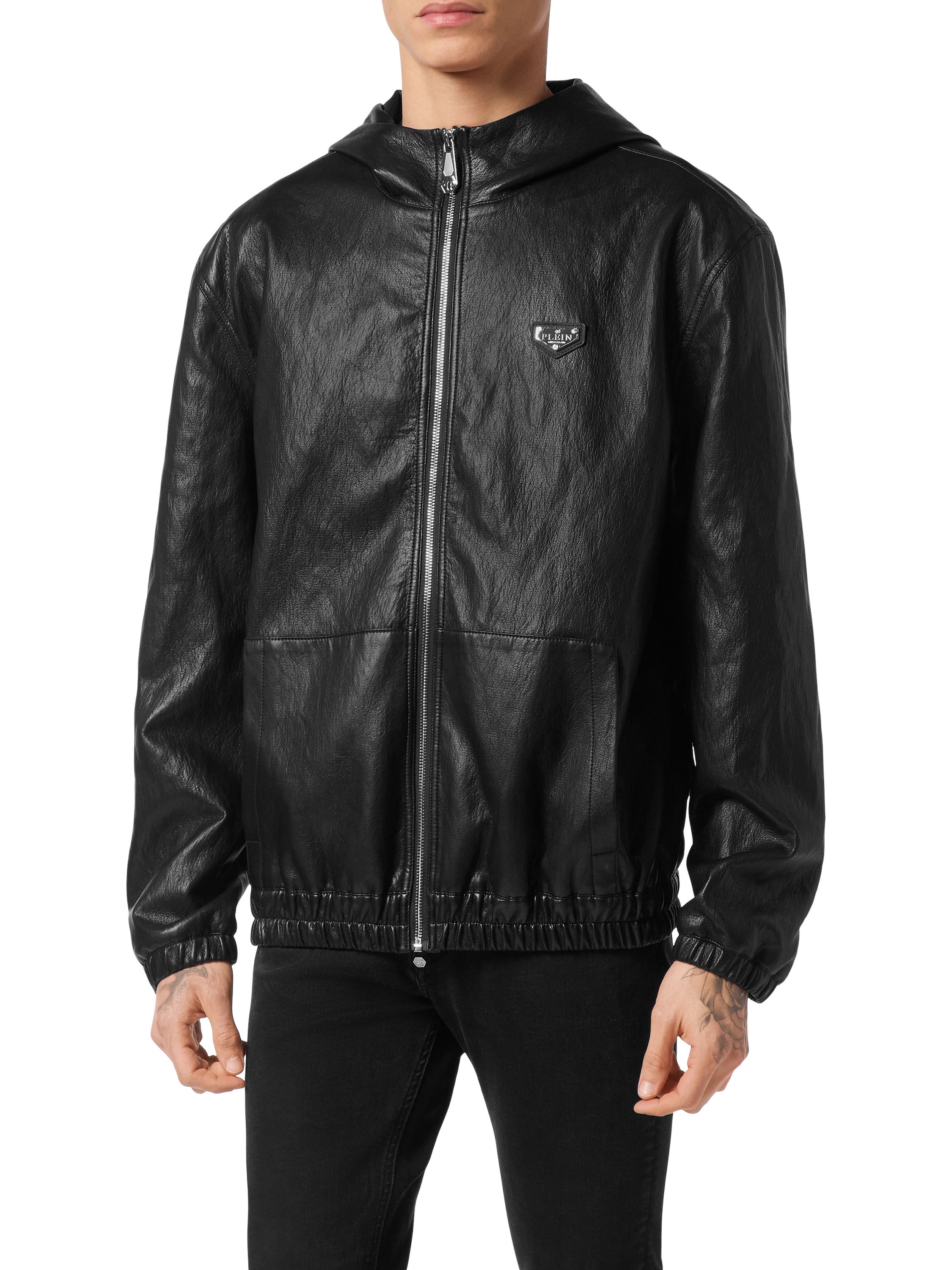 Eco Leather Windbreaker