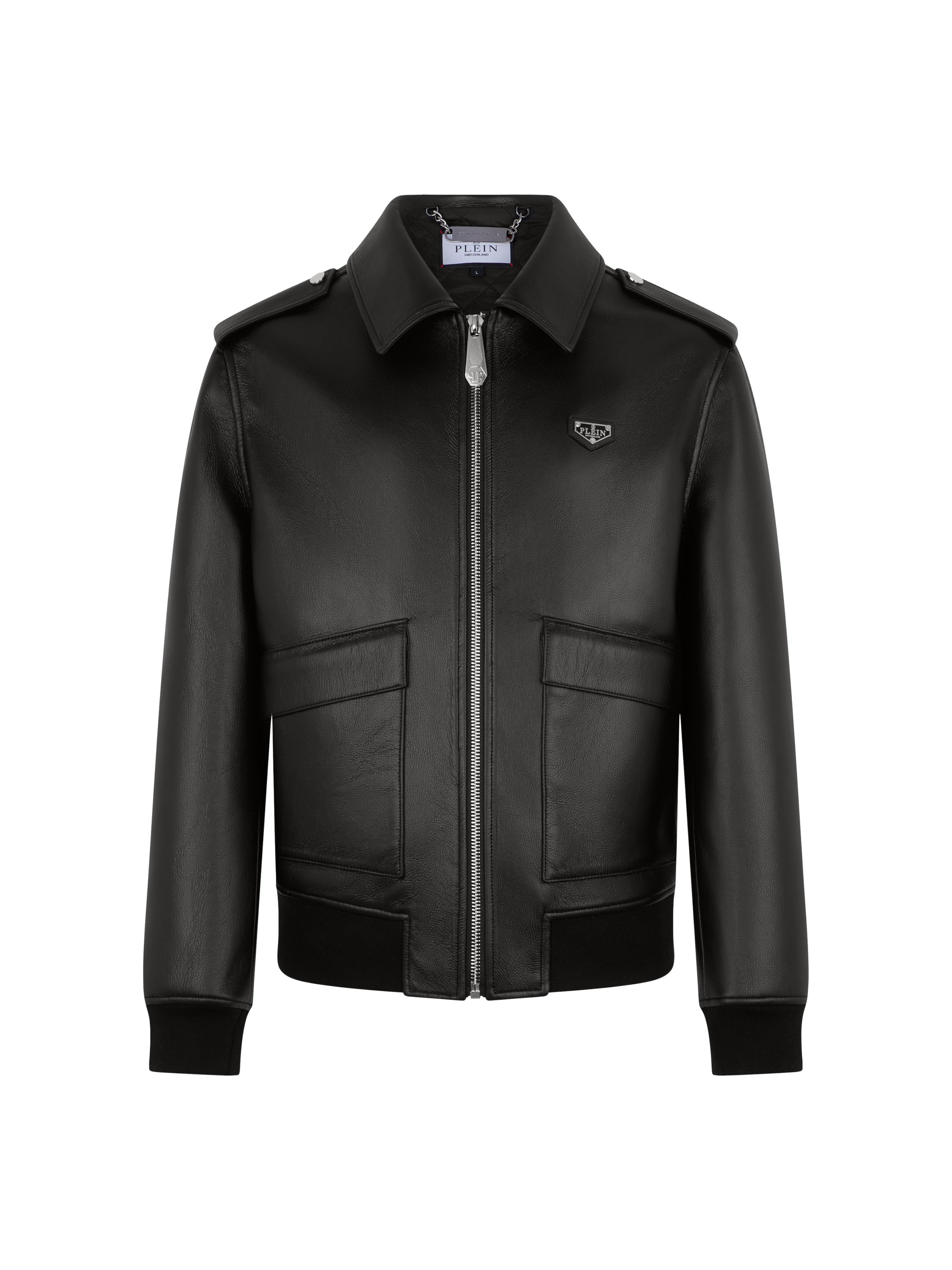 Eco Leather Aviator Jacket