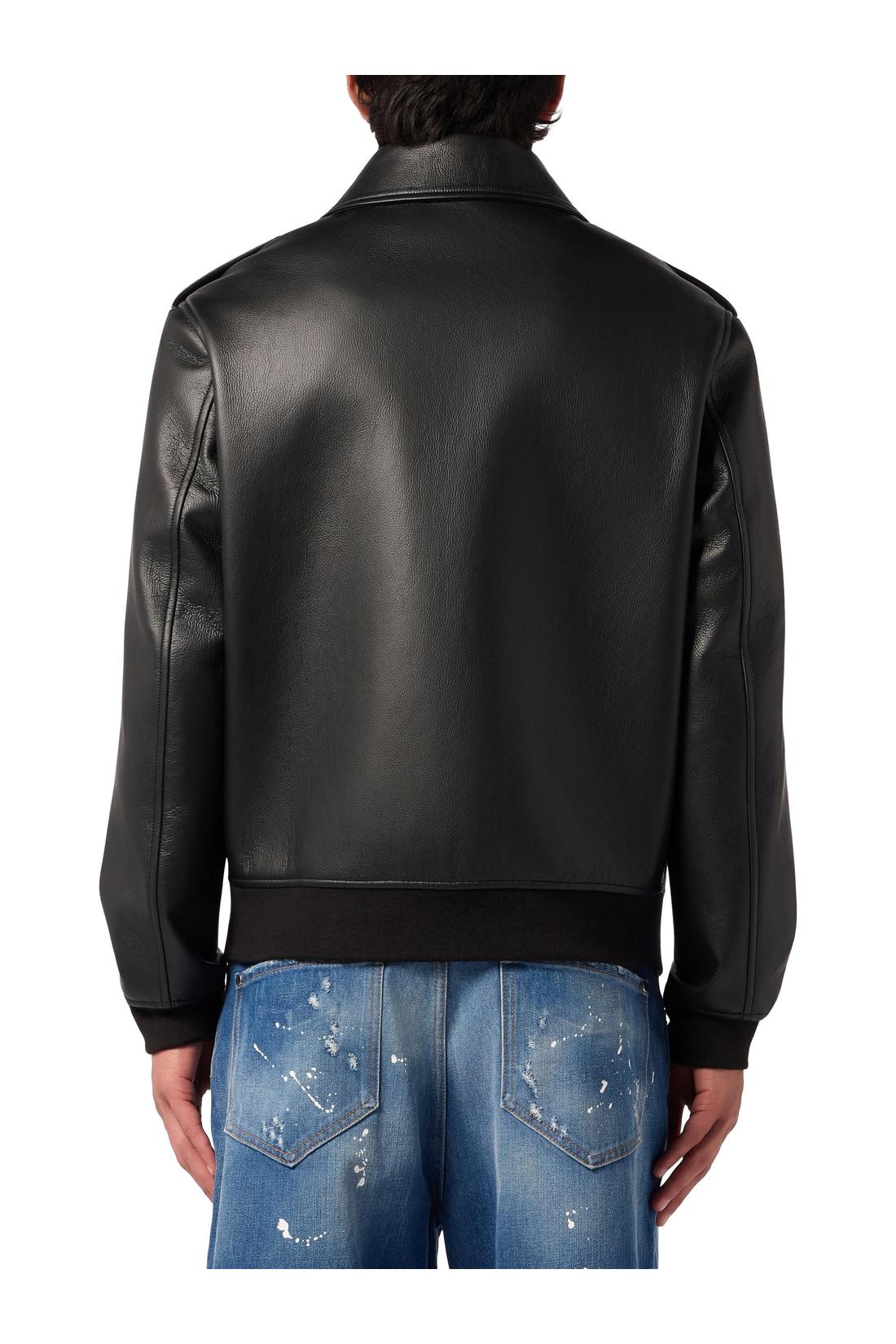 Philipp Plein Eco Leather Aviator Jacket, Jacken & Mäntel