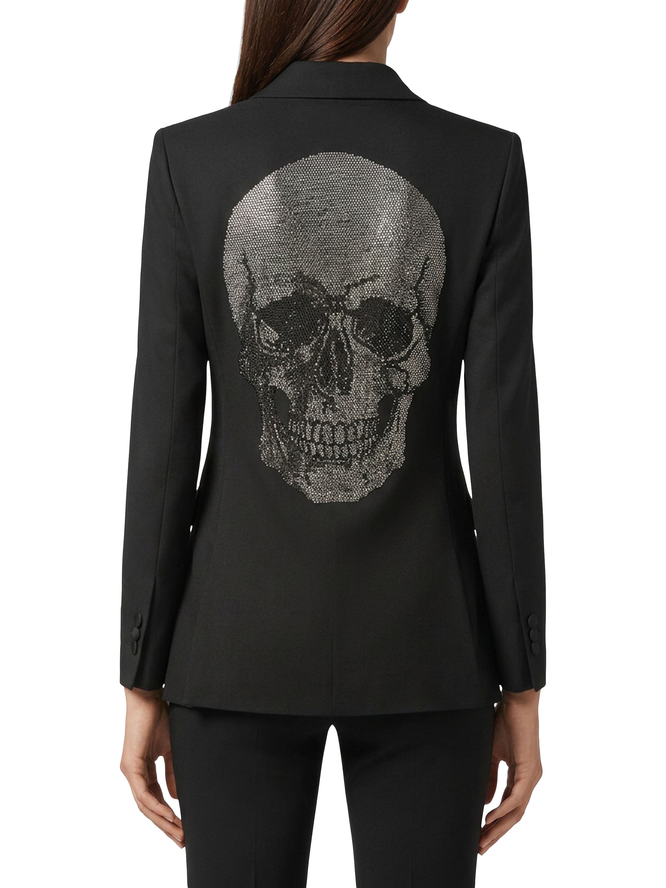 Single Breasted Fit Blazer Skull