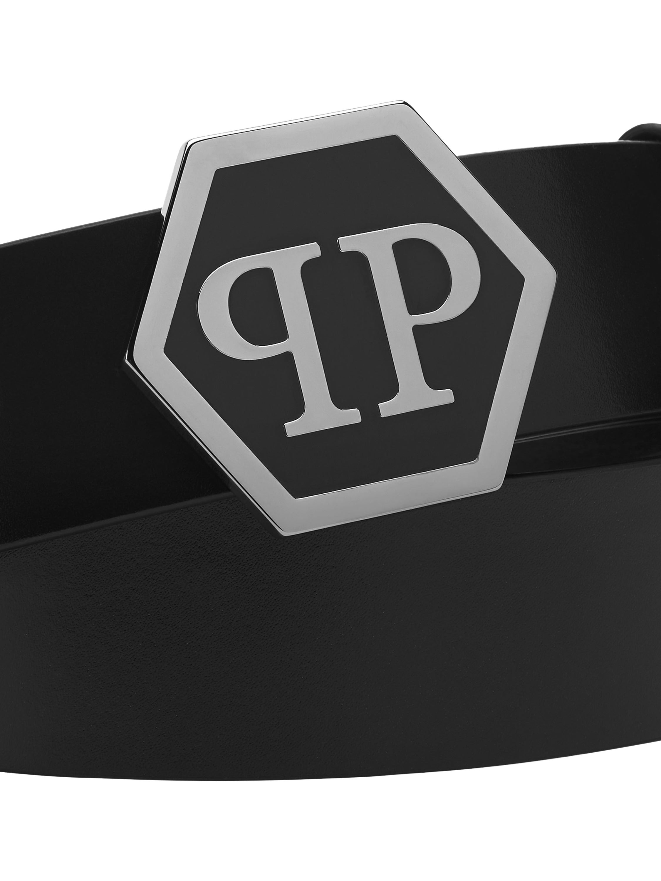 Leather Belt Hexagon