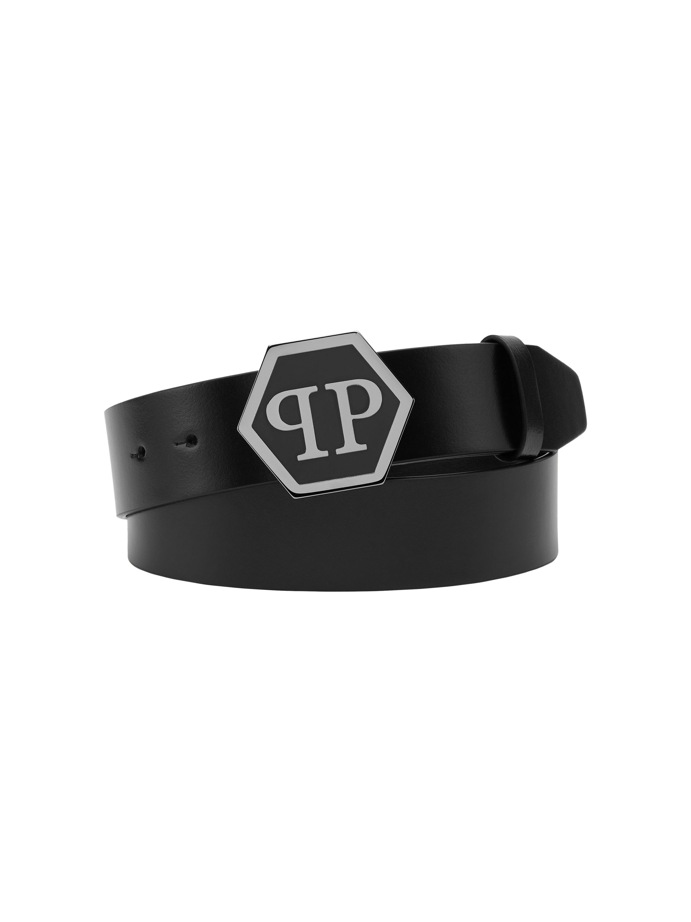 Leather Belt Hexagon