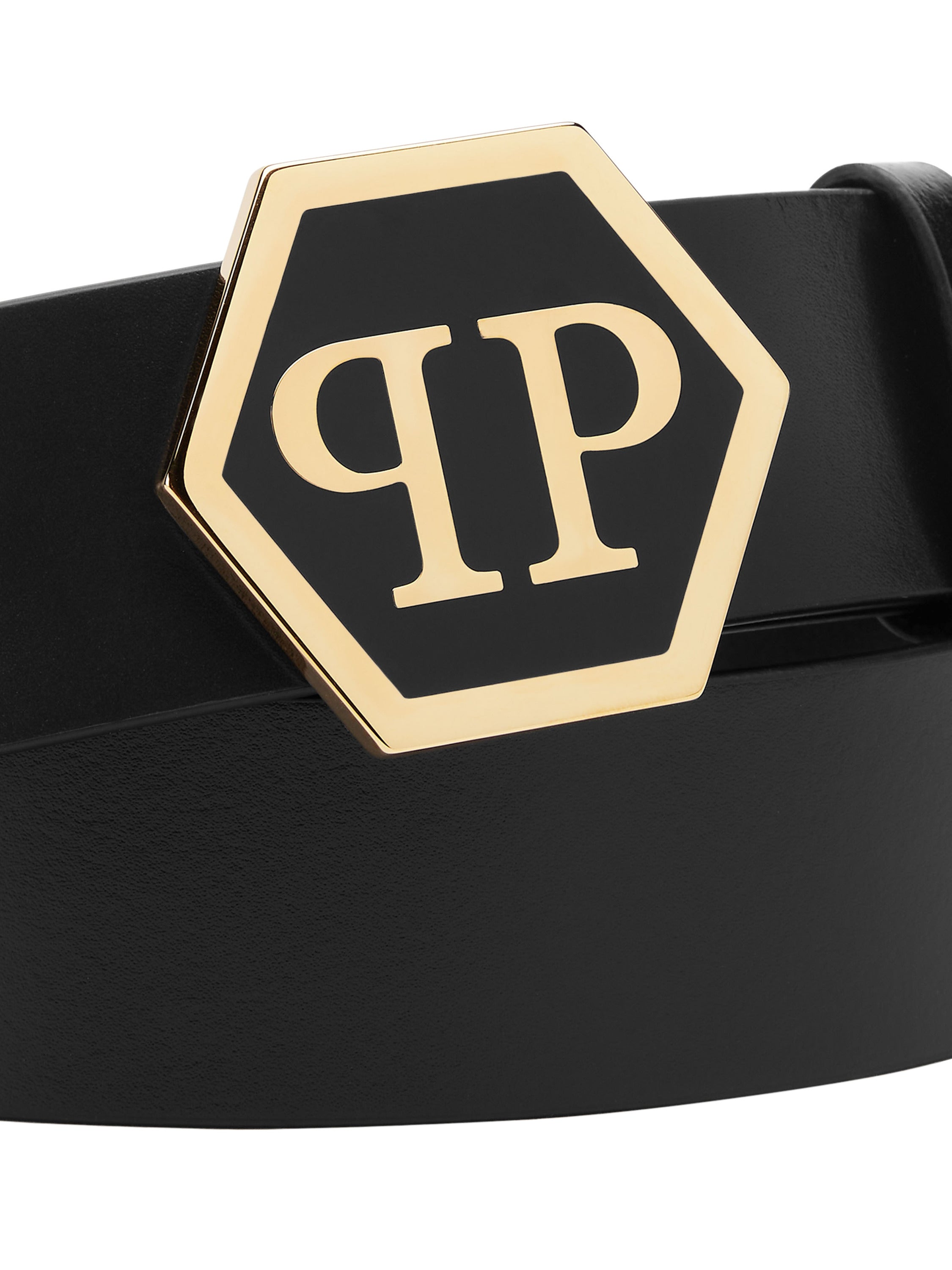 Leather Belt Hexagon