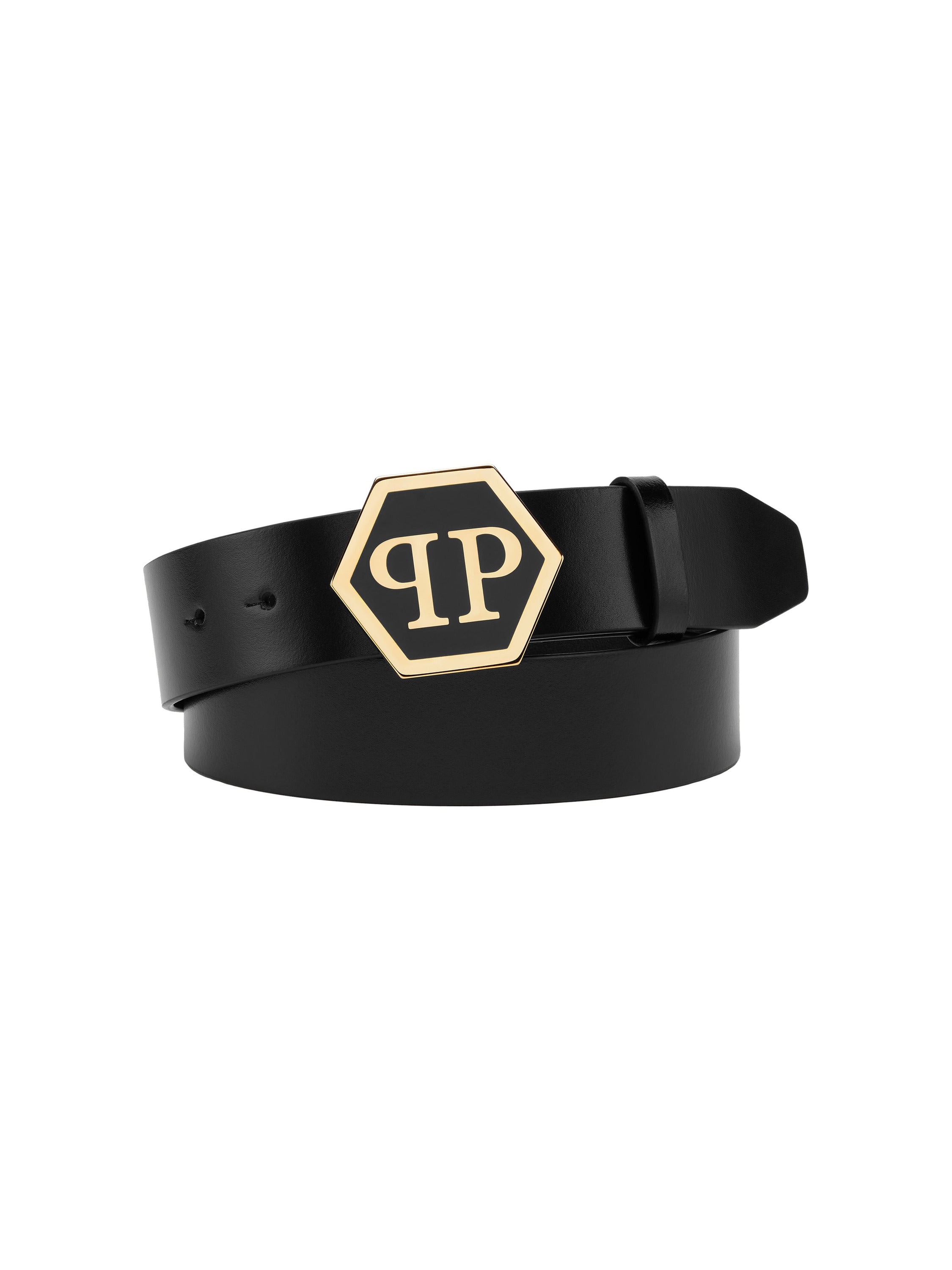 Leather Belt Hexagon