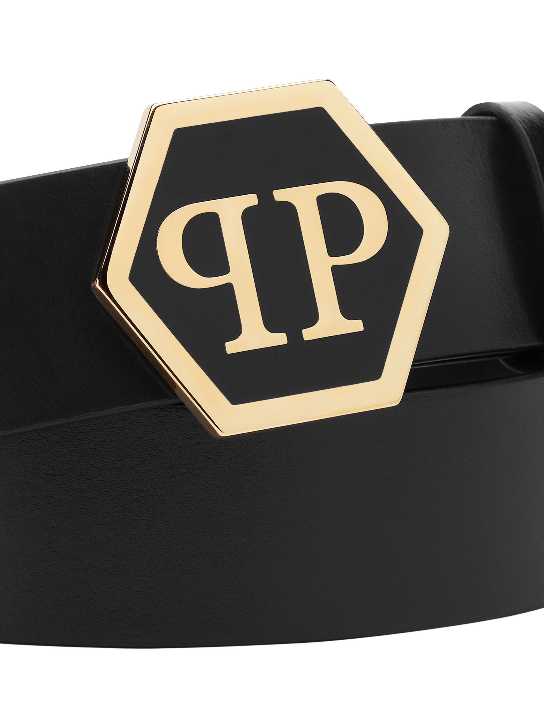 Leather Belt Hexagon