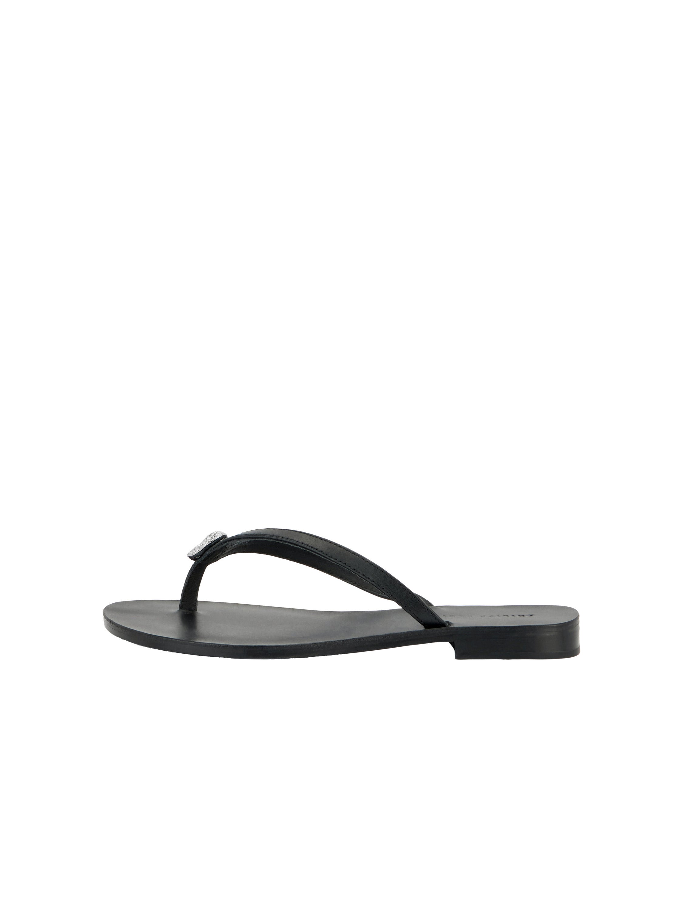 Nappa Flip Flop Sandals Crystal Skull