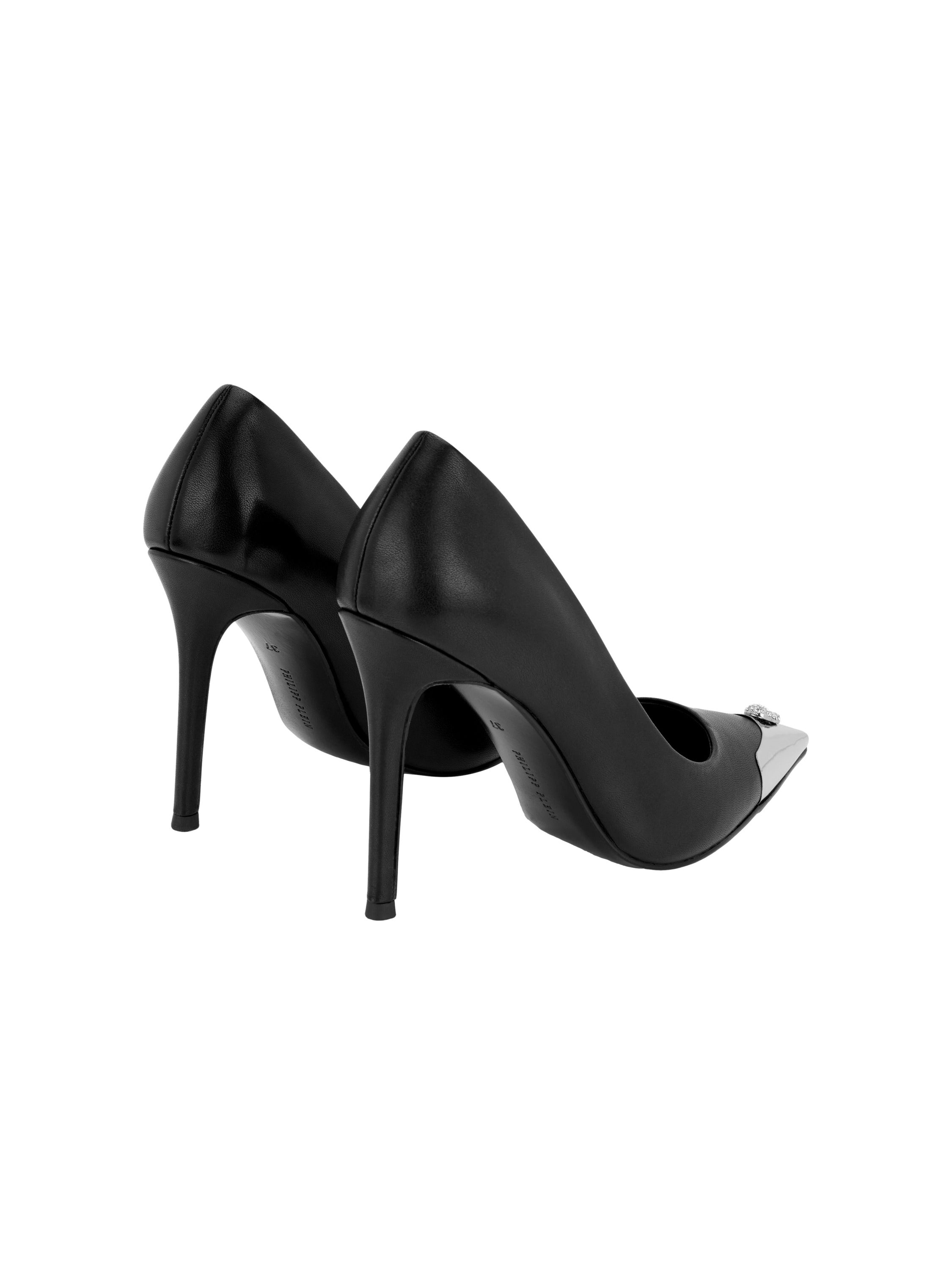 Nappa Decollete Hi-Heels Pump H105 Skull Toe