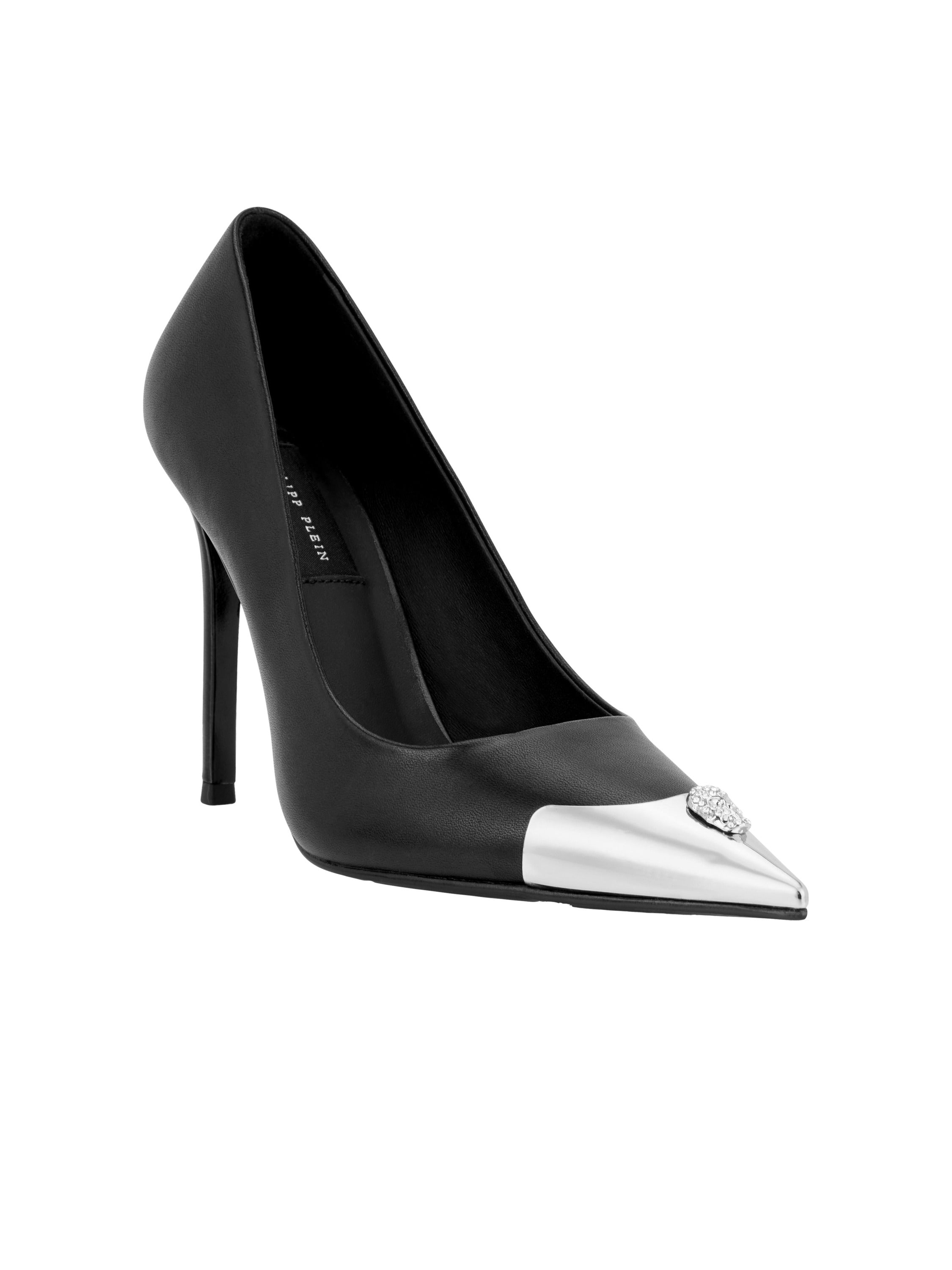 Nappa Decollete Hi-Heels Pump H105 Skull Toe