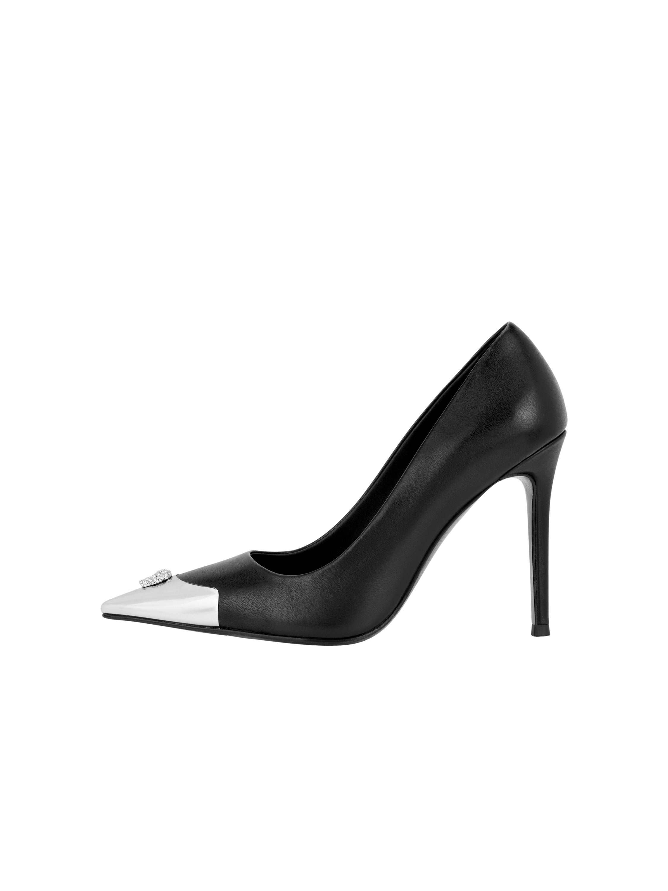 Nappa Decollete Hi-Heels Pump H105 Skull Toe