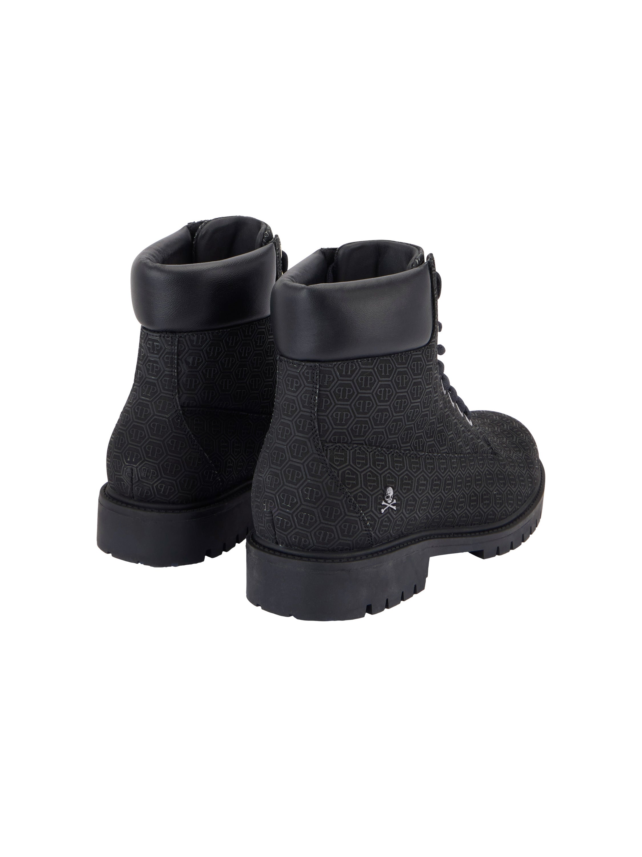 Nubuck Leather Mid Boots Monogram