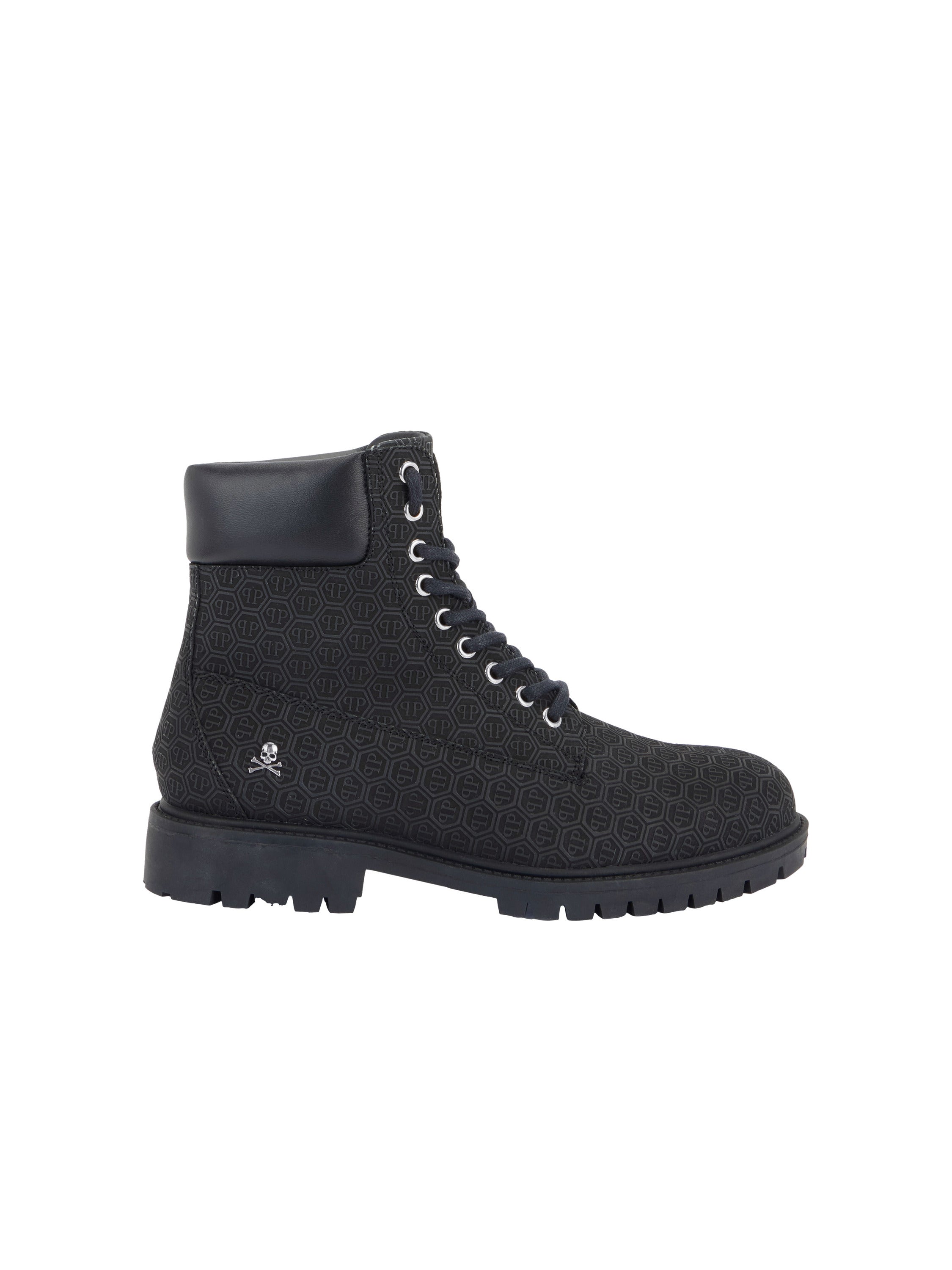 Nubuck Leather Mid Boots Monogram
