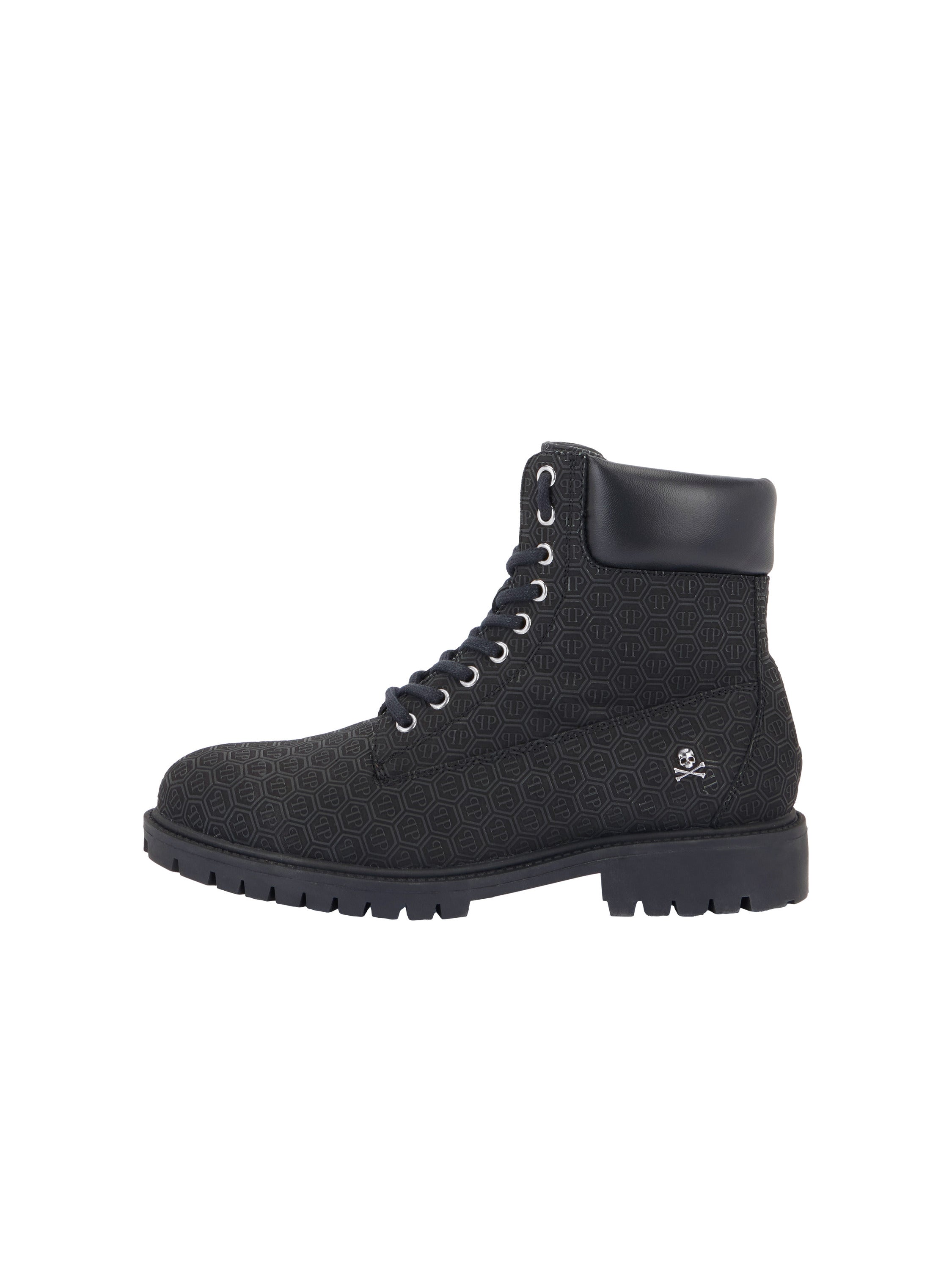 Nubuck Leather Mid Boots Monogram