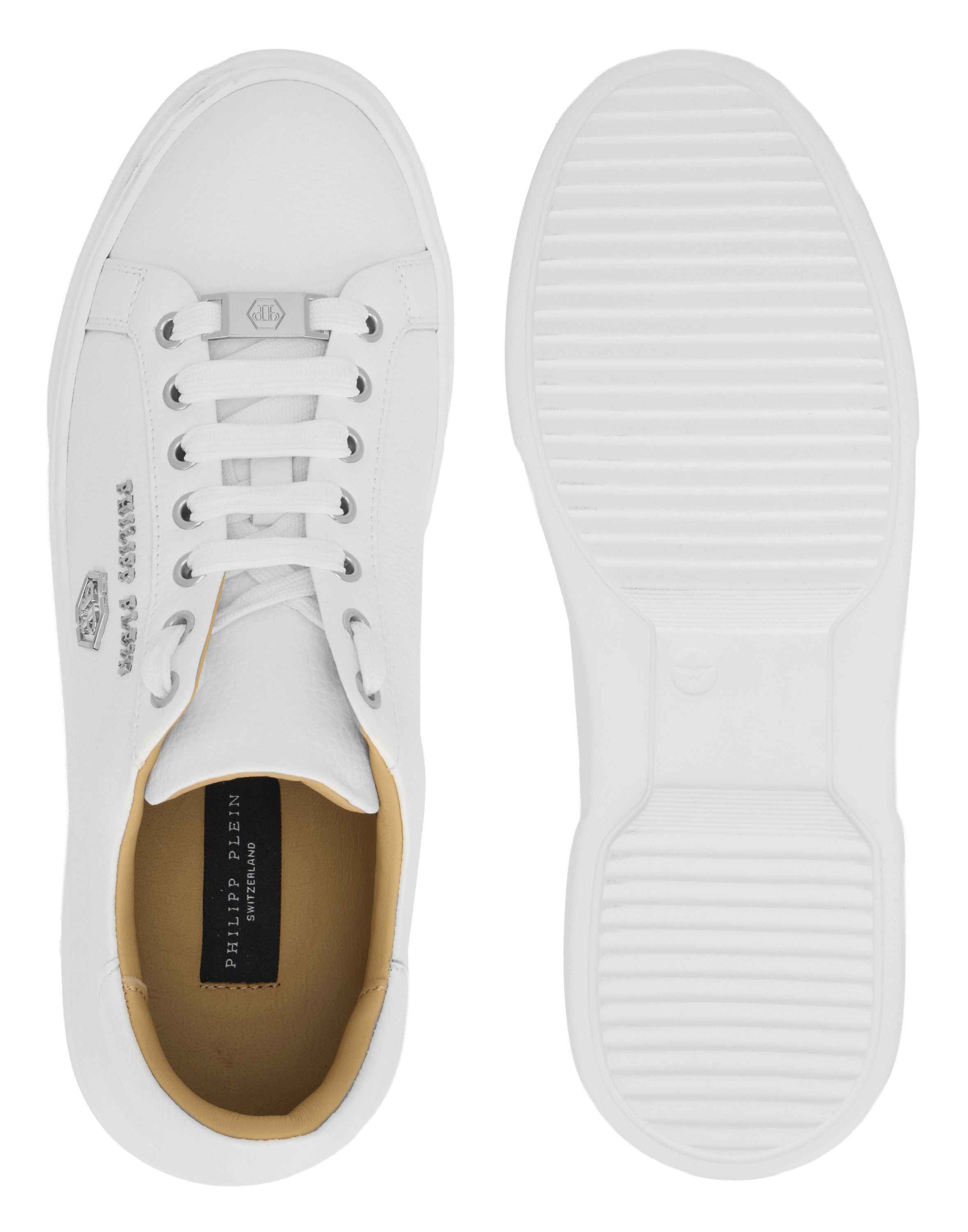 Leather Lo-Top Sneakers Hexagon
